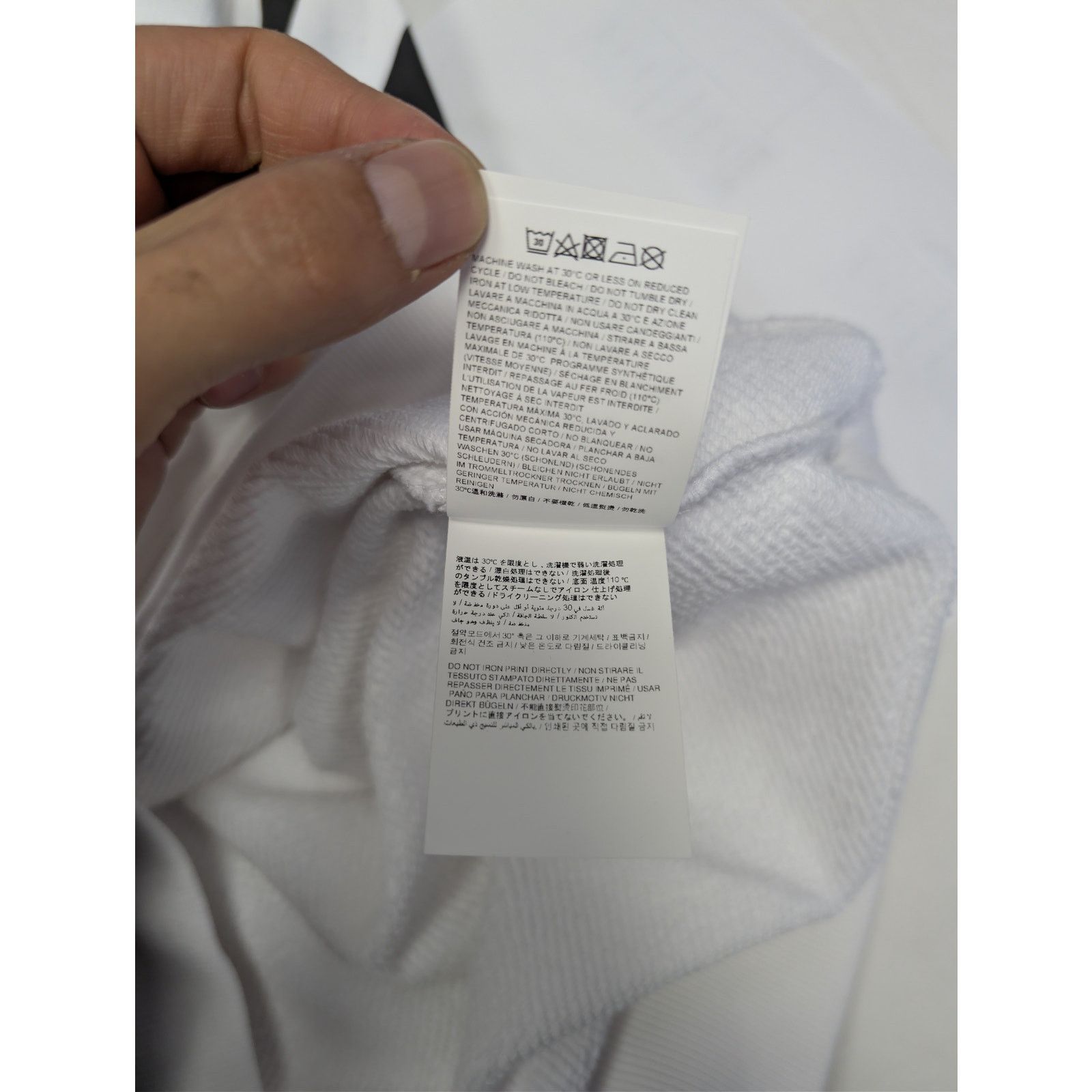 Off-White o1rshd1 Diag Skate Crewneck Sweatshirt in White / Black Size US L / EU 52-54 / 3 - 19 Thumbnail
