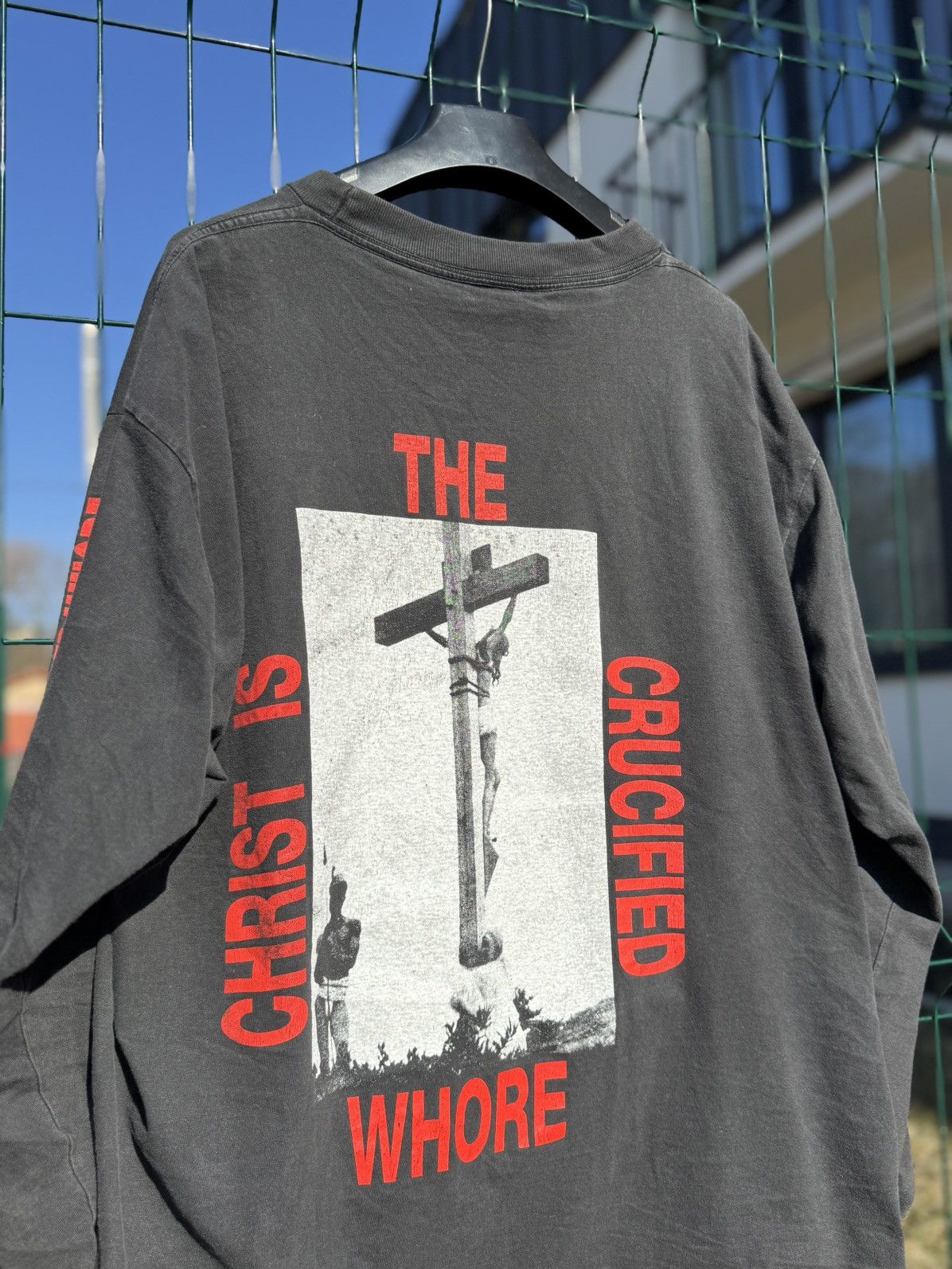 Band Tees Vintage 1993 Impaled Nazarene Christ Is The Crucified Whore Size US XL / EU 56 / 4 - 8 Thumbnail