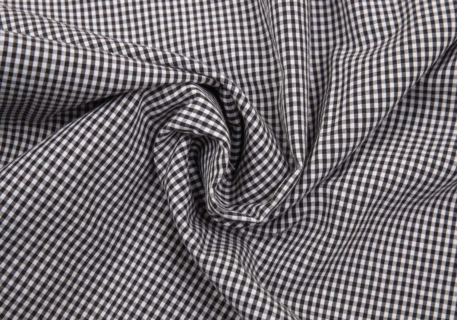 Burberry Gingham Check 3/4 Sleeve Button Down Shirt in Black/White Size US S / EU 44-46 / 1 - 14 Thumbnail