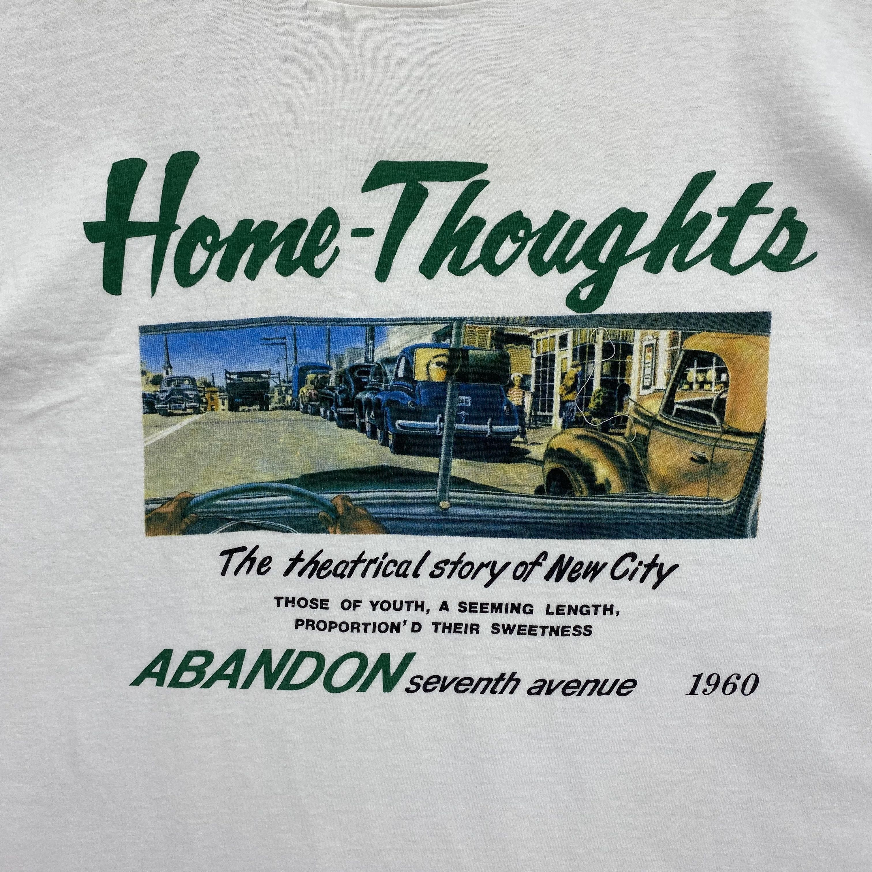 Japanese Brand Vintage 90s Home Thoughts T-Shirts Abandon 7th Avenue Tee Size US M / EU 48-50 / 2 - 2 Thumbnail