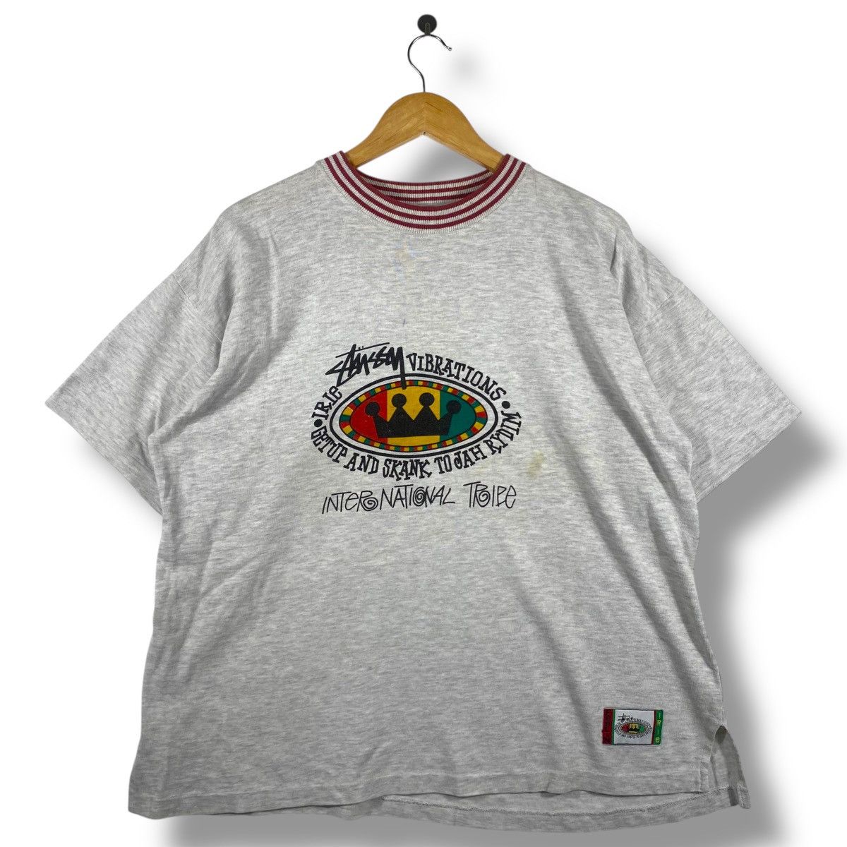 80’s 90’s old stussy special boot i-d Vintage 80' 90's STUSSY Irie Vibrations Tee Shirt