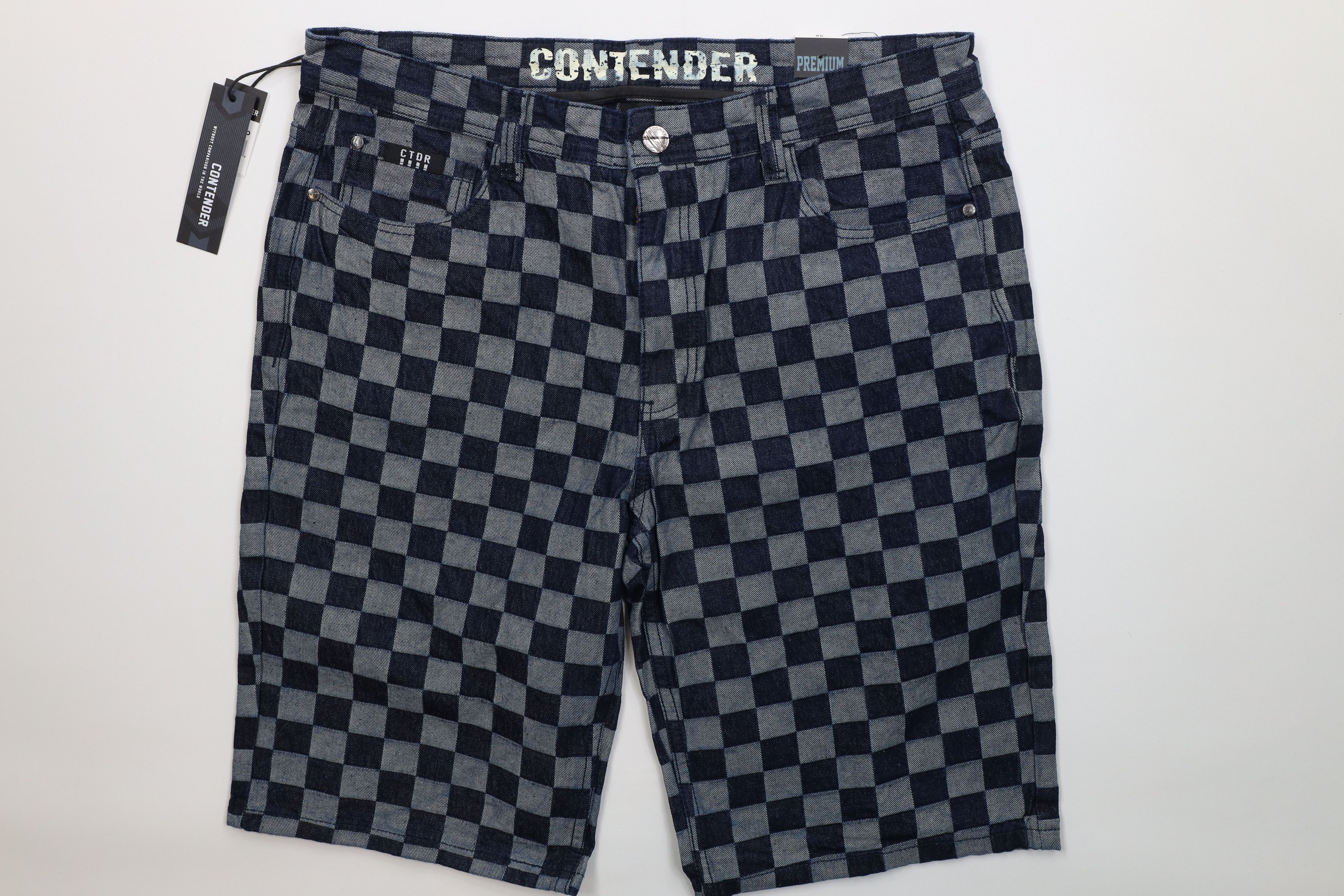Vintage Deadstock Vintage Y2K Streetwear Denim Jean Shorts Jorts Size US 38 / EU 54 - 1 Thumbnail