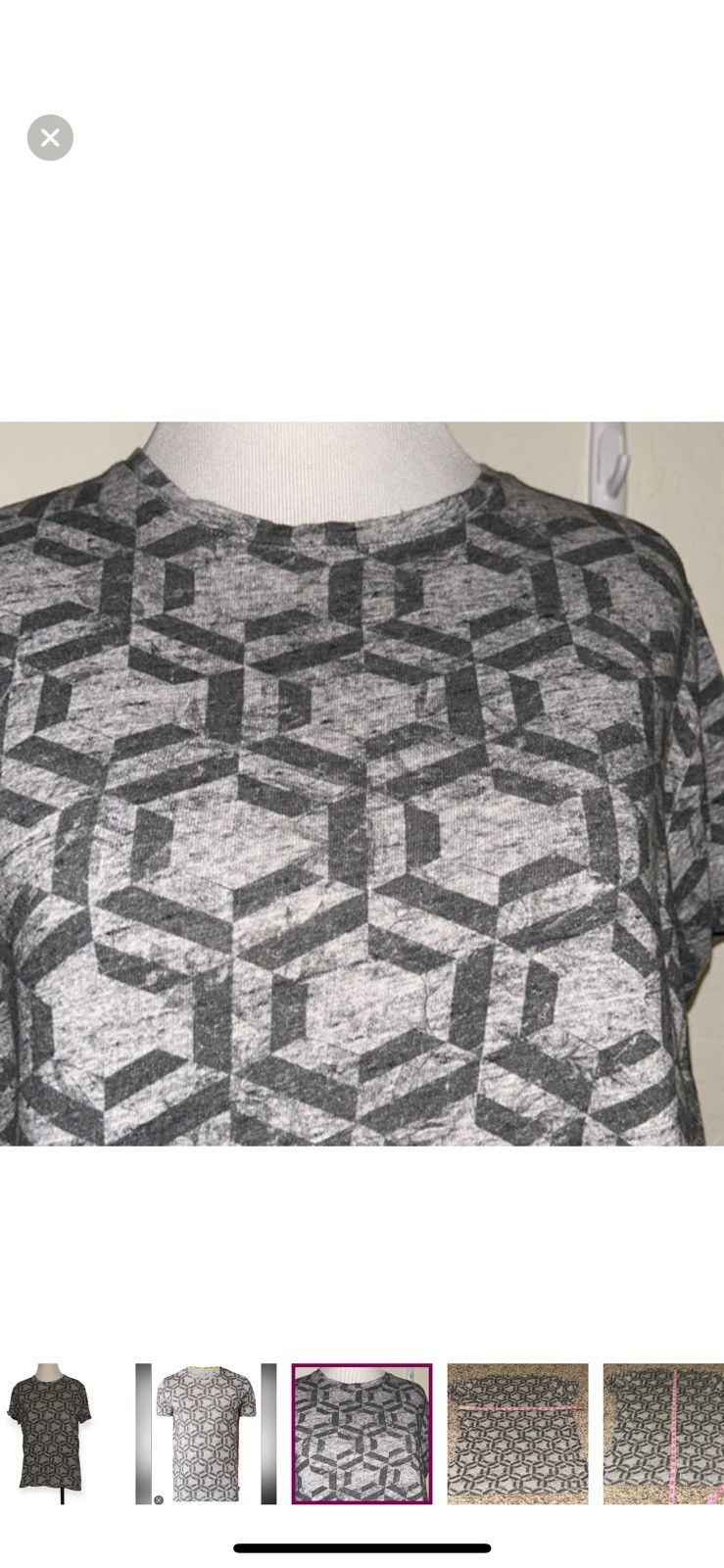 Ted Baker Ted baker mens Mitch hexagon‎ print tee size 3 Size US M / EU 48-50 / 2 - 3 Thumbnail