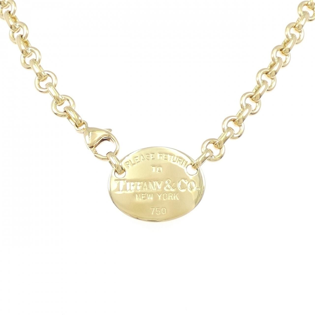 Tiffany & Co. Tiffany & Co. Tiffany Return to Tiffany Au750 Necklace Precious Metal Necklace DUTY FREE for USA Size ONE SIZE - 1 Thumbnail
