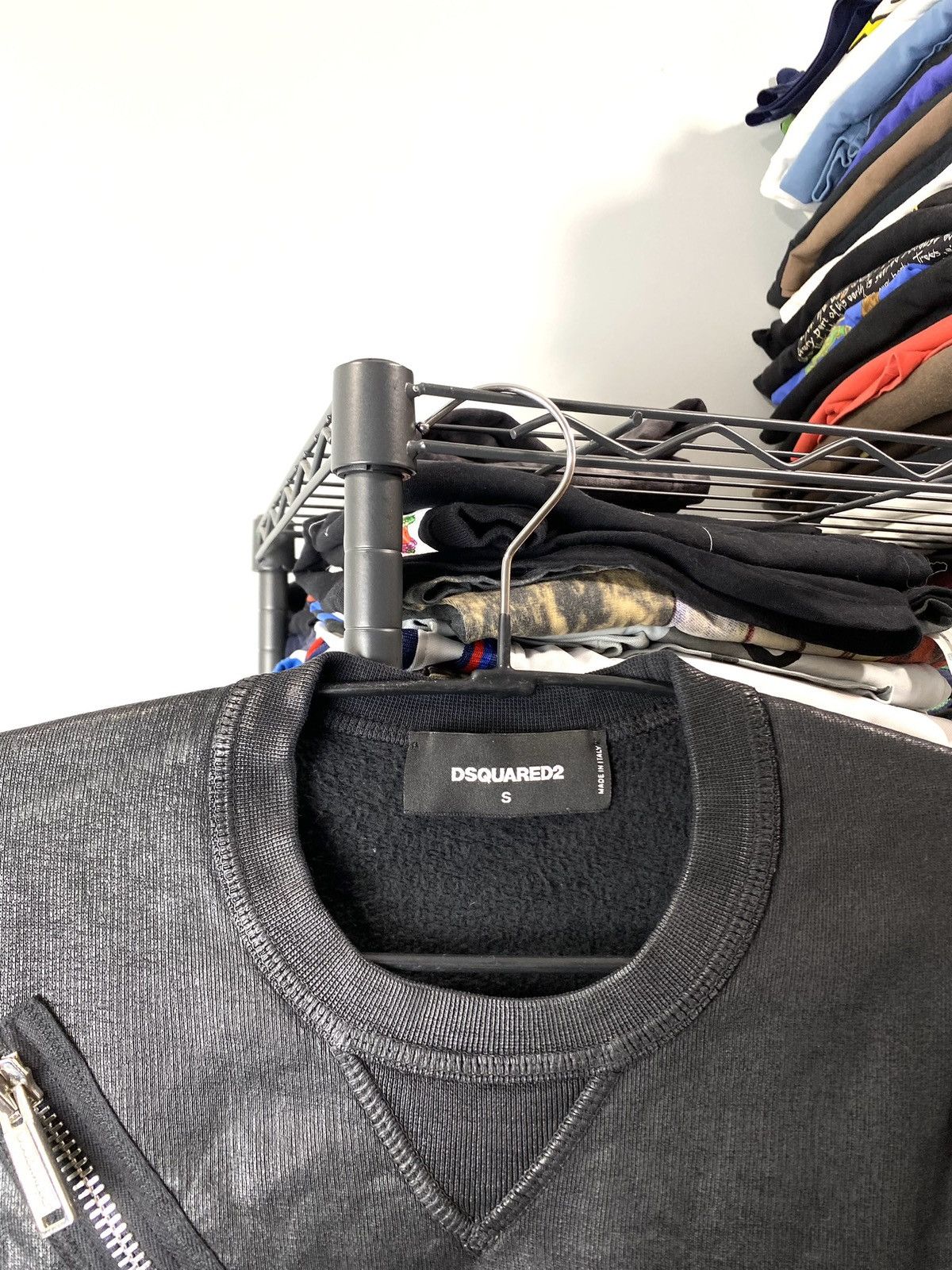 Dsquared2 💥Rare! Dsquared2 Coated Print Sweatshirt Hype Size US S / EU 44-46 / 1 - 6 Thumbnail