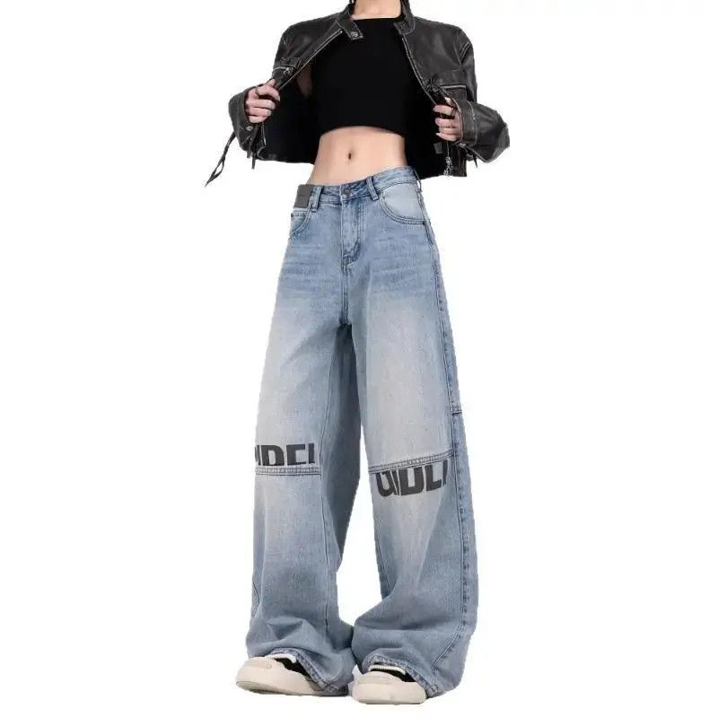 Japanese Brand Retro loose wide leg printed jeans Size US 32 / EU 48 - 5 Thumbnail