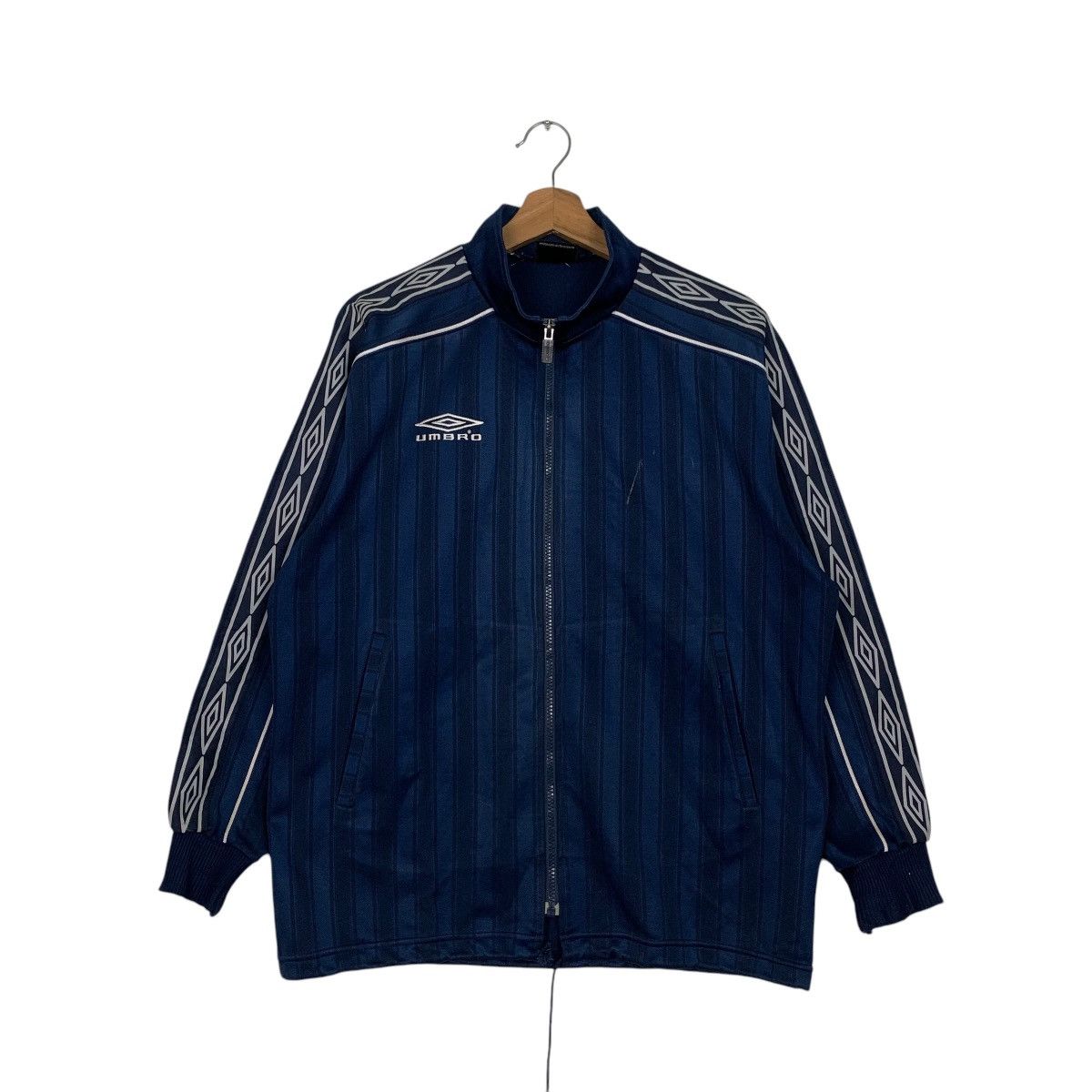 Umbro Vintage 90’s UMBRO Side Tape Striped Jacket #2799-C126 Size US S / EU 44-46 / 1 - 1 Thumbnail