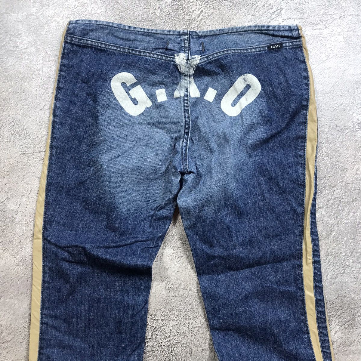 Vintage Vintage Y2K Distressed Flared Jeans Japanese Streetwear 30 Size 30" / US 8 / IT 44 - 5 Thumbnail