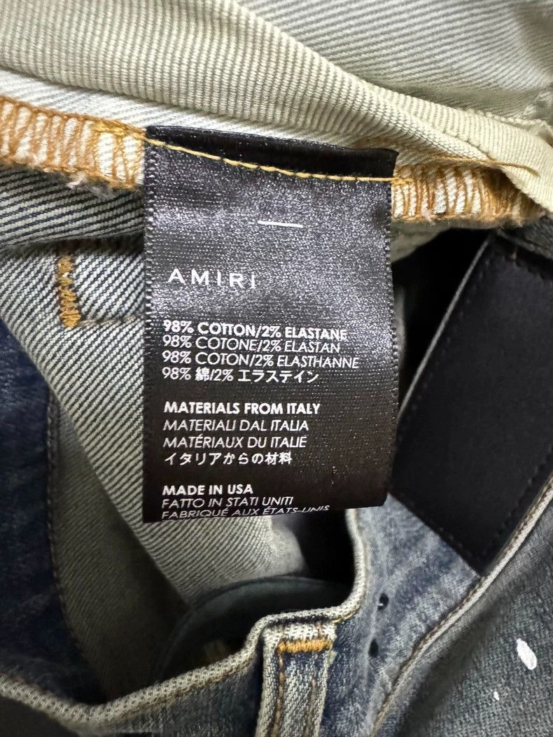 Amiri Amiri 18FW Medal Patchwork Ink Blue Denim Size US 31 - 6 Thumbnail