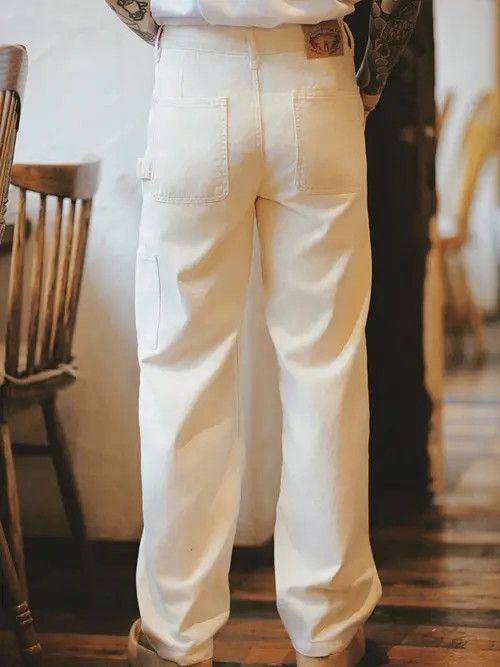 Japanese Brand × Vintage Vintage Classic 90s Straight Leg Pants Workwear Size US 34 / EU 50 - 3 Thumbnail