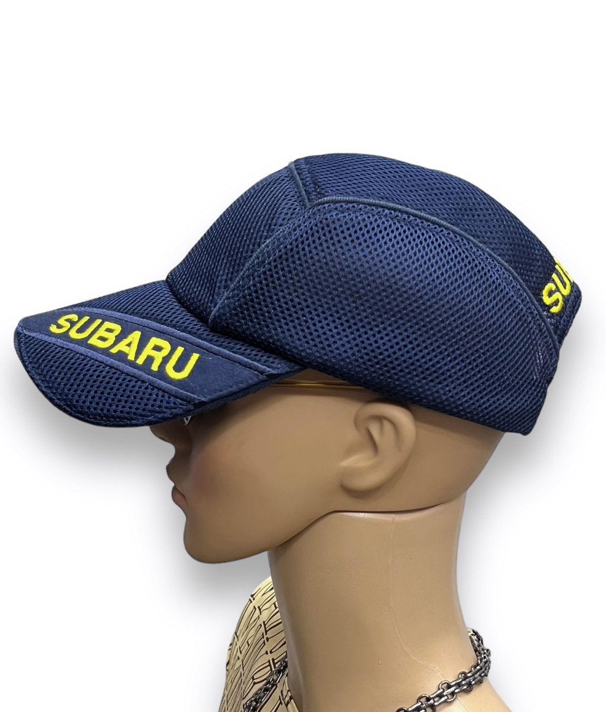 90’s SUBARU JPN 5 Panel Mesh Polyester Velcro Strapback Hat