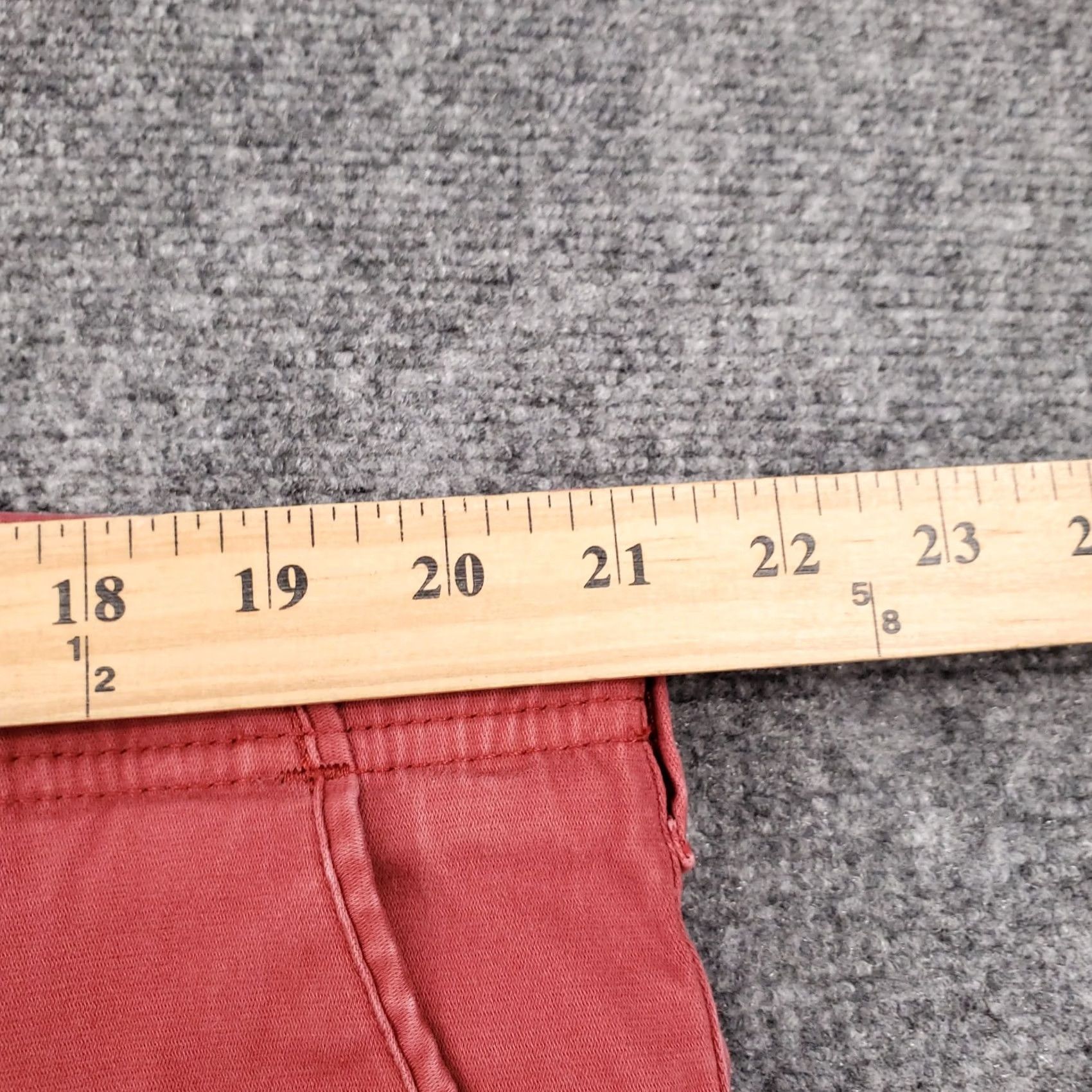 Lee Lee Shorts Mens 42 Red Chino Bermuda Flat Front Stretch Extreme Comfort Size US 42 / EU 58 - 6 Thumbnail