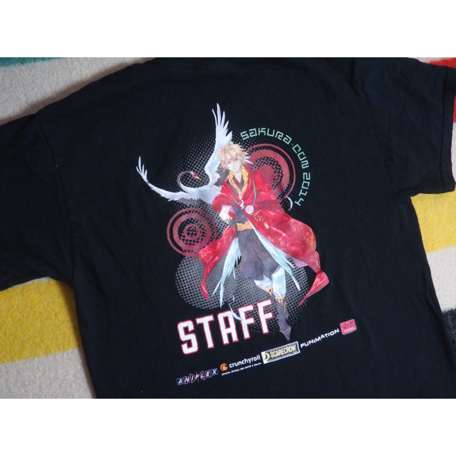 Gildan Y2k Gildan Sakura Con 2014 Anime Manga Staff Black Tee T-Shirt Mens M Size US M / EU 48-50 / 2 - 3 Thumbnail