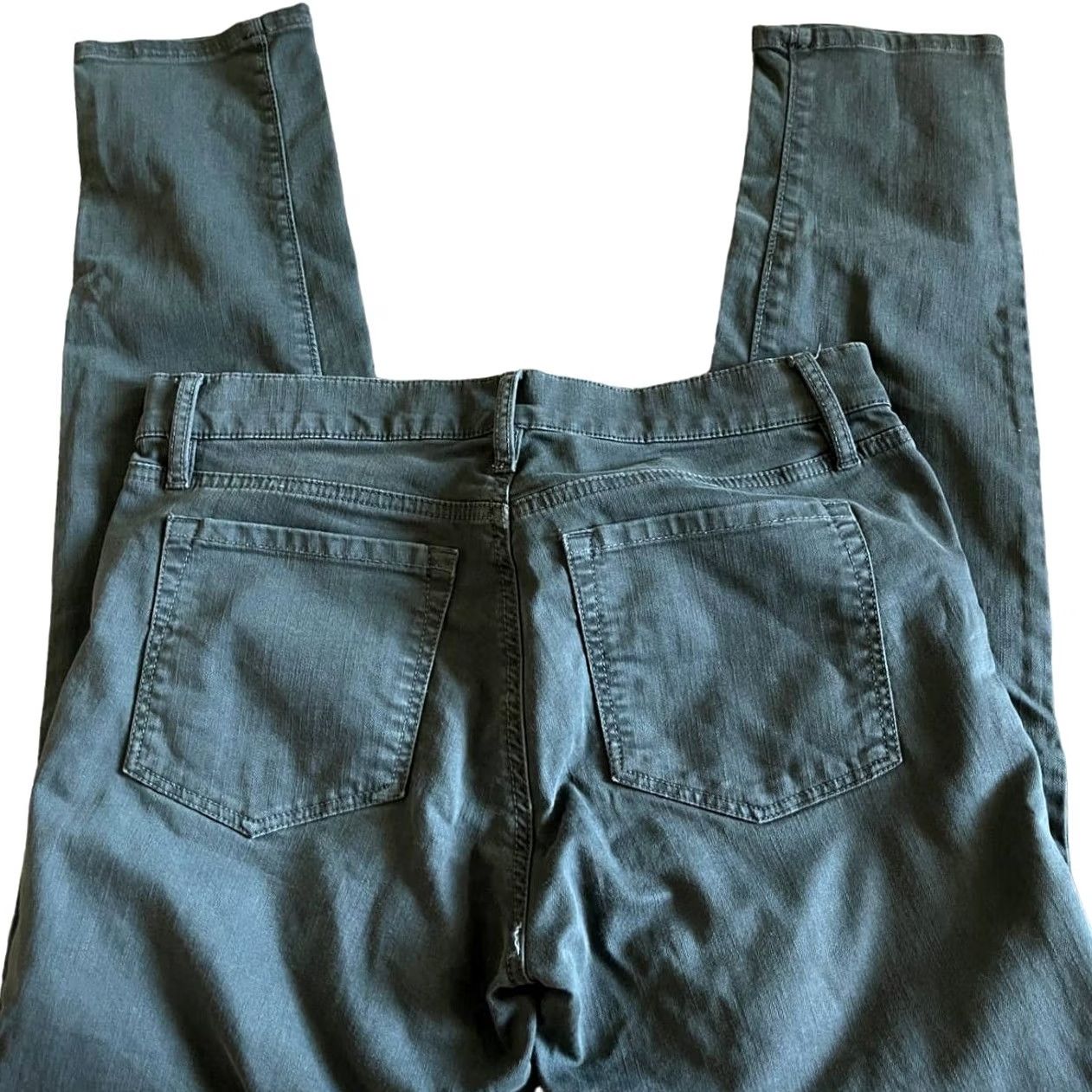 Loft VINTAGE The Loft Green Skinny Work Slacks Size 4 Women Pants Slim Fit Small 28W 36Outseam Green Womens Slacks Size ONE SIZE - 4 Thumbnail