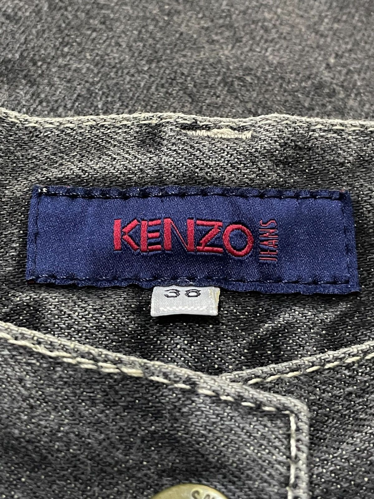 Designer × Kenzo × Vintage Vintage Kenzo Paris Mud Grey Flared Denim Pants Size US 30 / EU 46 - 12 Thumbnail