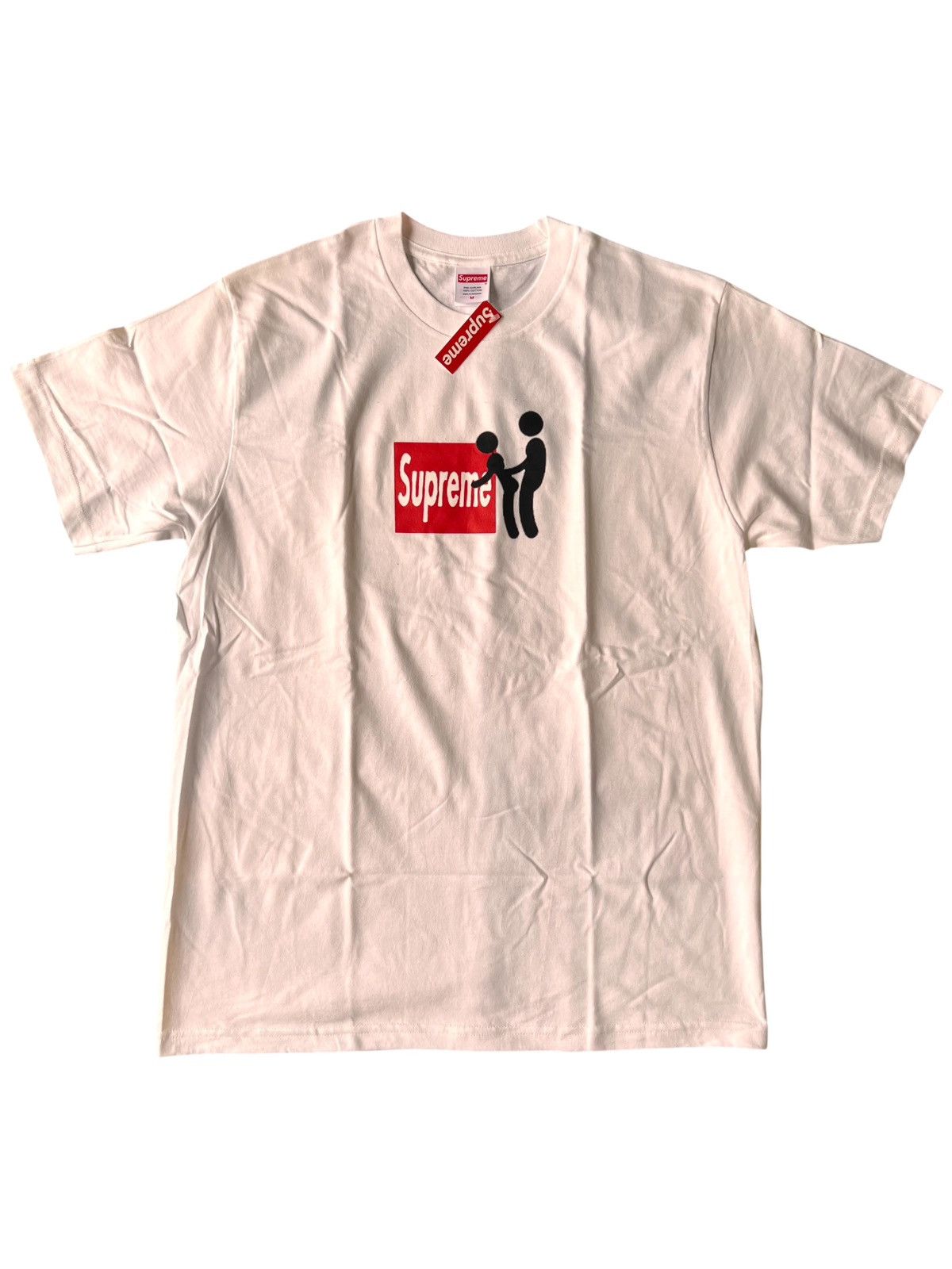Supreme Supreme Stick Figure xxx sex doggy t-shirt white box logo Size US M / EU 48-50 / 2 - 2 Thumbnail