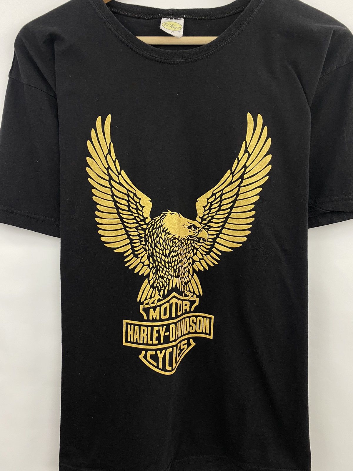 Harley Davidson 🇺🇸 Vintage 90s Harley Davidson Gold Eagle Logo Choppers Tee Size US M / EU 48-50 / 2 - 3 Thumbnail