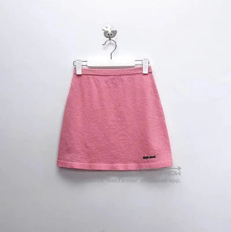 Miu Miu Miu Miu Pink Cotton Blend Skirt . Size 23" - 1 Thumbnail