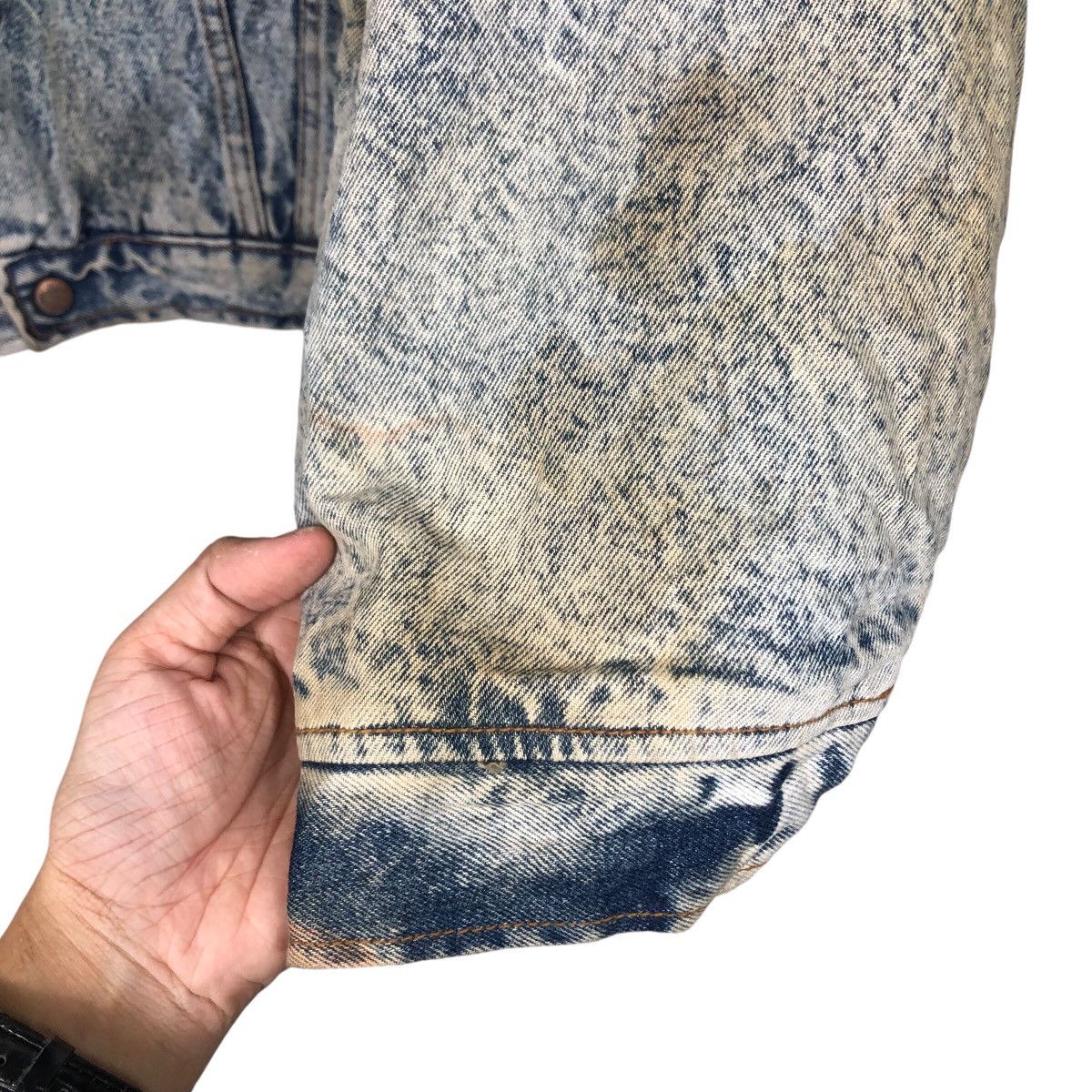 Japanese Brand × Vintage 📌Vintage Trucker Denim Jacket Wrangler American Cowboys Size US M / EU 48-50 / 2 - 15 Thumbnail