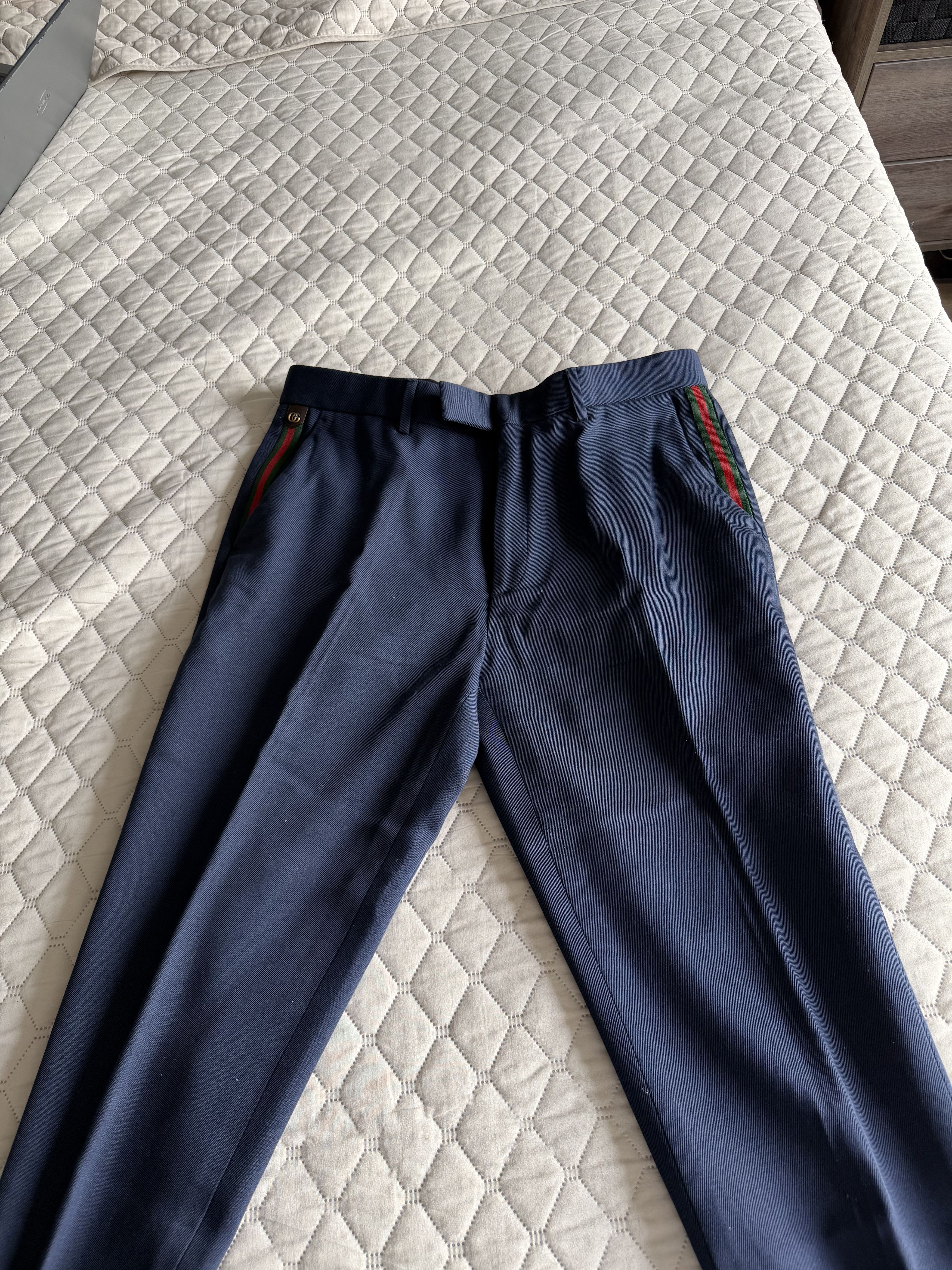 Gucci Blue Gucci Trousers Size 34R - 3 Thumbnail