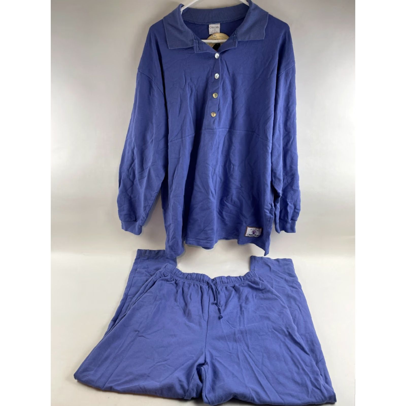 Cherokee Cherokee Pajama Set Women L Purpleish Blue Long Sleeve & Pants Shirt? Size L / US 10 / IT 46 - 2 Thumbnail