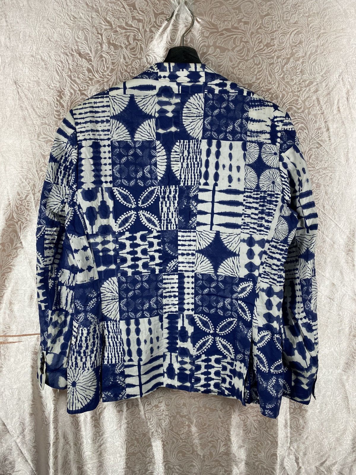 Lands' End Lands’ End Indigo Patchwork Blazer Classic Blue White Size US M / EU 48-50 / 2 - 16 Thumbnail