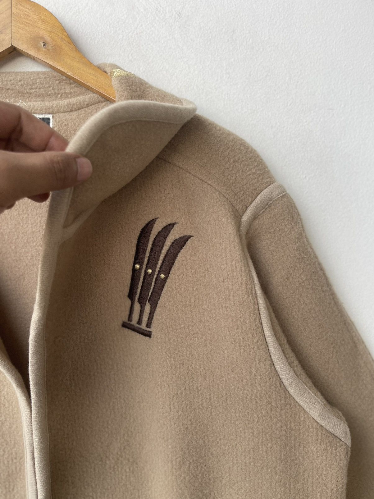 Kansai Yamamoto ARCHIVAL Kansai Yamamoto Wool Coat Embroidered Symbols Rare Size US L / EU 52-54 / 3 - 7 Thumbnail