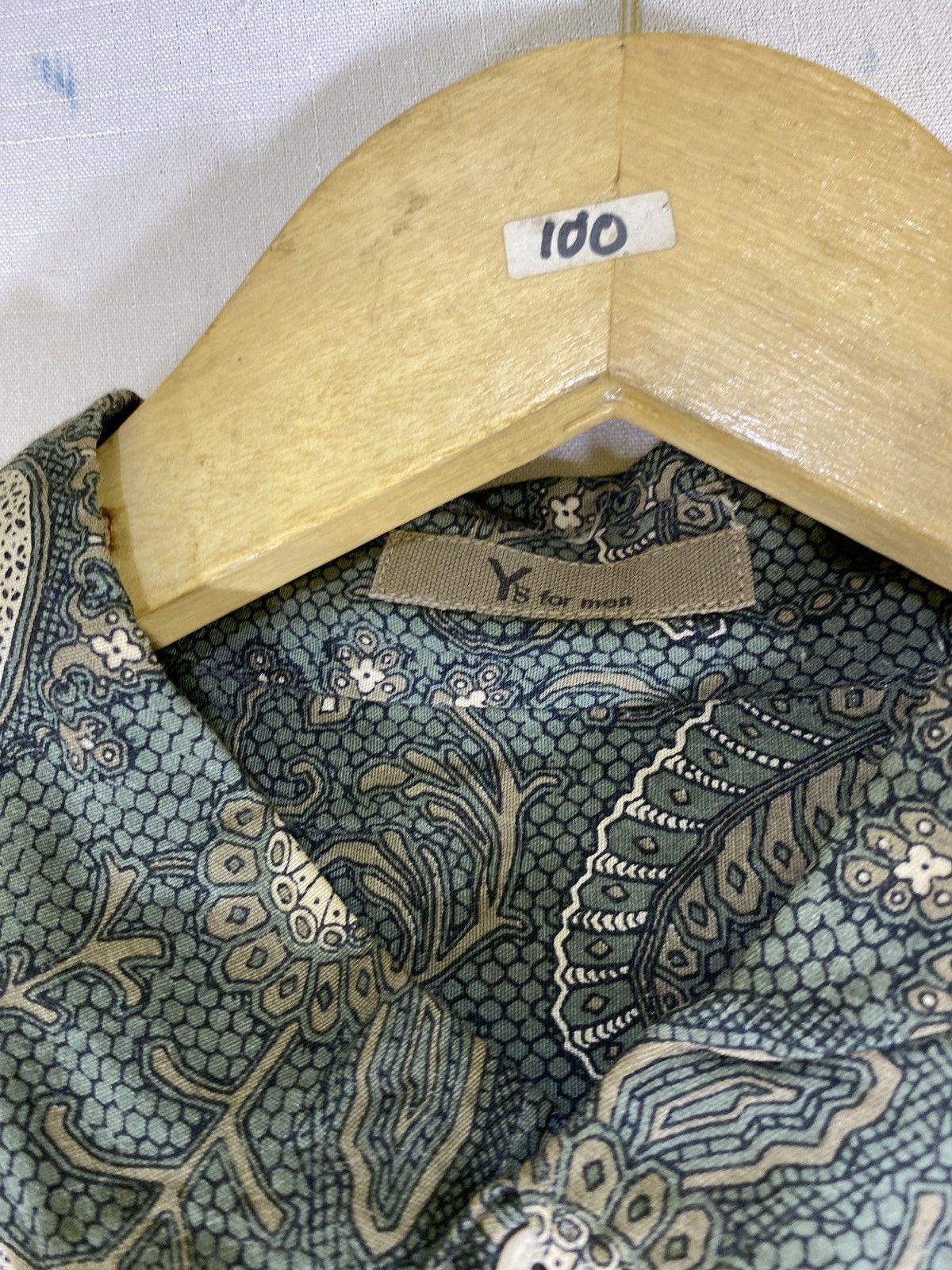 Y's for Men batik oversized rayon shirt Size US M / EU 48-50 / 2 - 3 Thumbnail