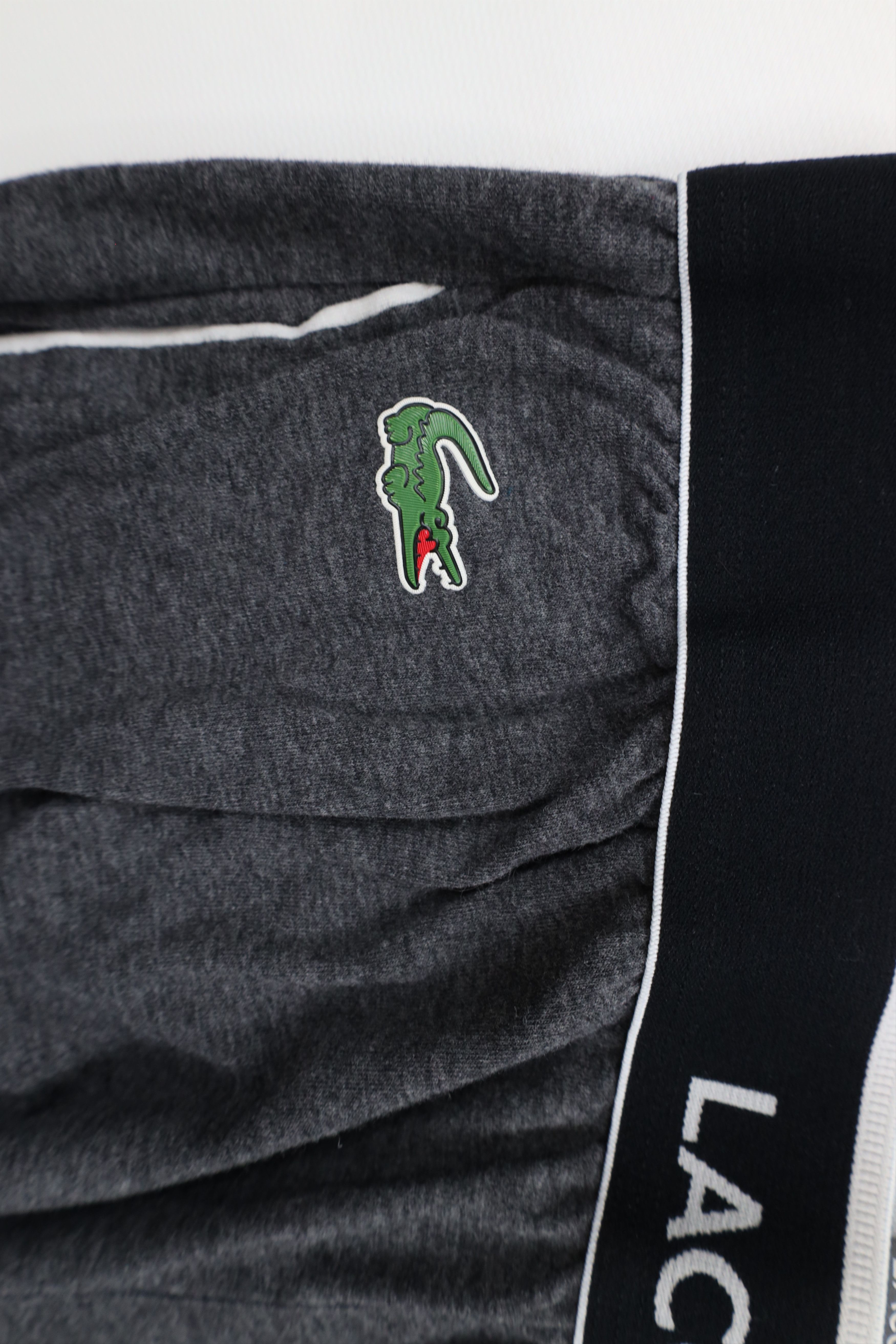 Lacoste × Vintage Lacoste Out Croc Logo Wide Leg Sleep Loungewear Pants Gray Size US 34 / EU 50 - 6 Thumbnail