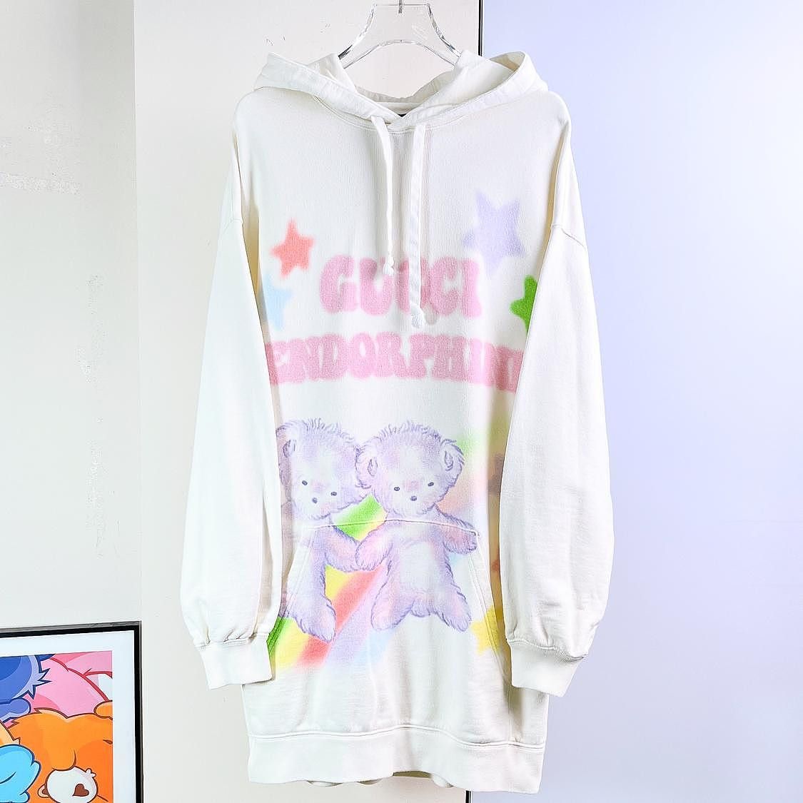 Gucci Gucci Teddy Bear Graphic Hoodie Size M Size M / US 6-8 / IT 42-44 - 1 Thumbnail