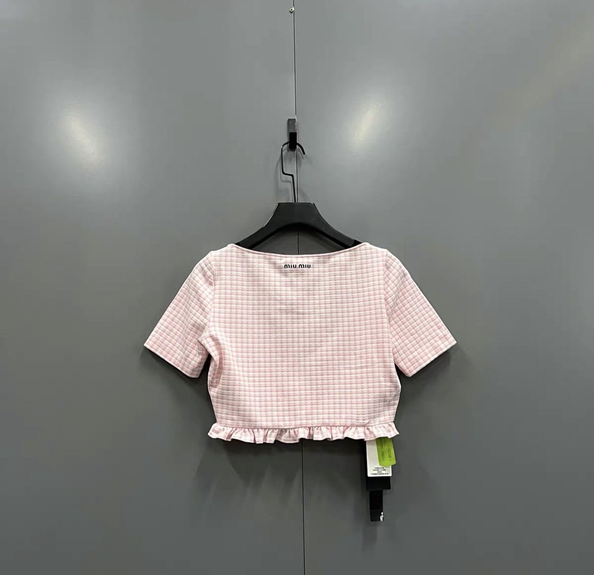 Miu Miu Miu Miu Pink Plaid Short Sleeve J41 Size M / US 6-8 / IT 42-44 - 4 Thumbnail