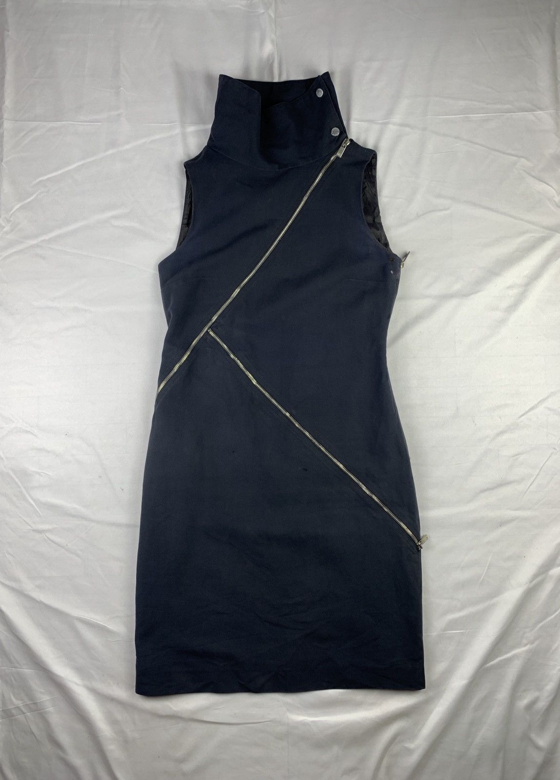 Michael Kors Michael Kors Black Asymmetrical Multi Zip Maxi Dress Size M / US 6-8 / IT 42-44 - 1 Thumbnail