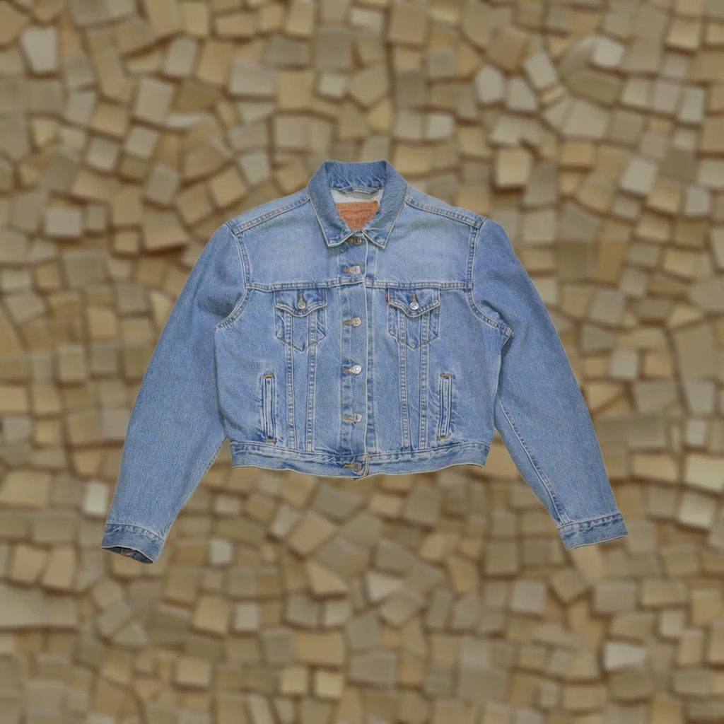 Levi's VINTAGE Levi's Denim Jacket Wmns L Blue 1990s Size L / US 10 / IT 46 - 1 Thumbnail