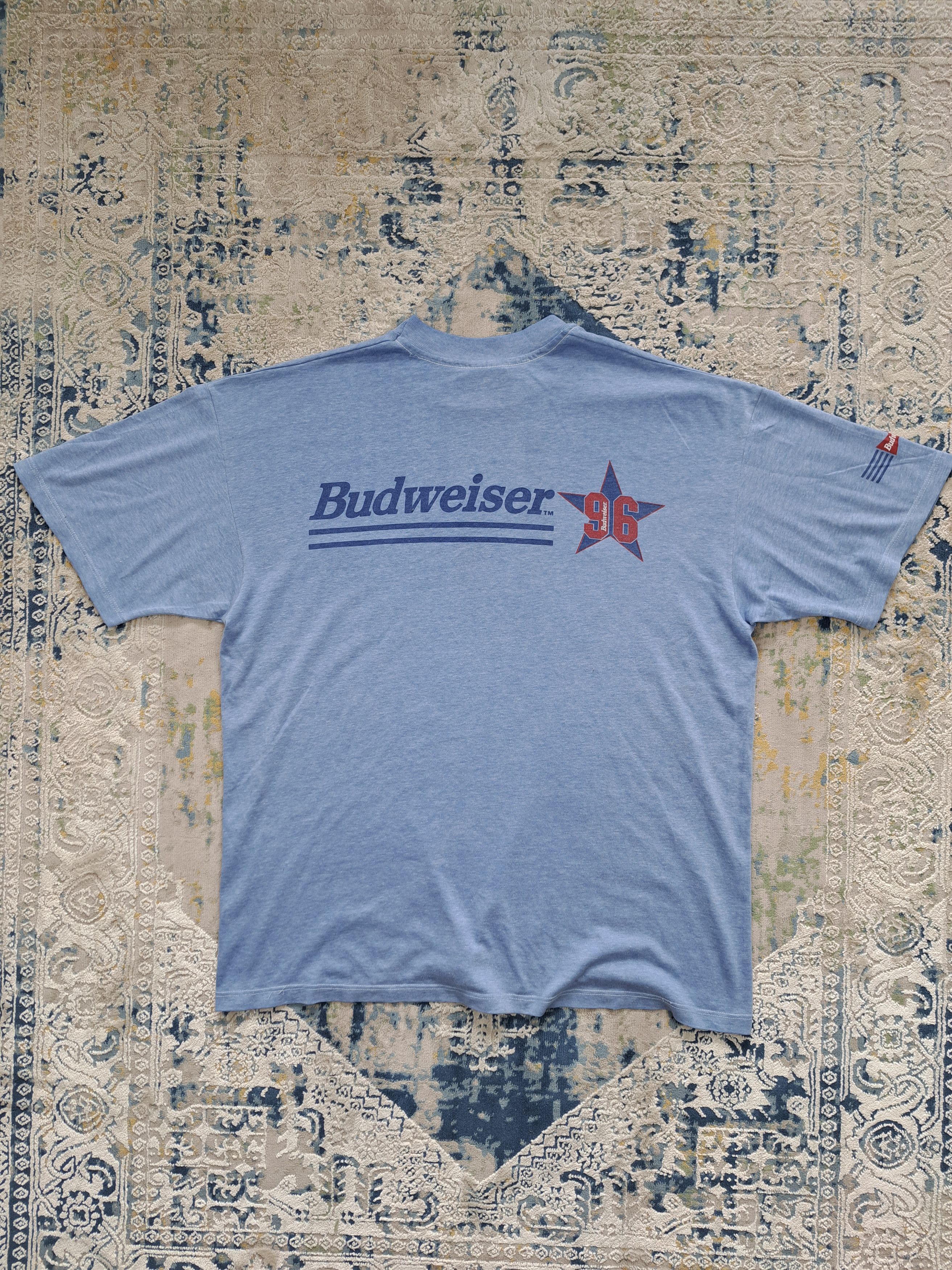 Budweiser Vintage 90s Budweiser Beer Tee Hanes Star Logo Boxy Fit Size US XL / EU 56 / 4 - 4 Thumbnail