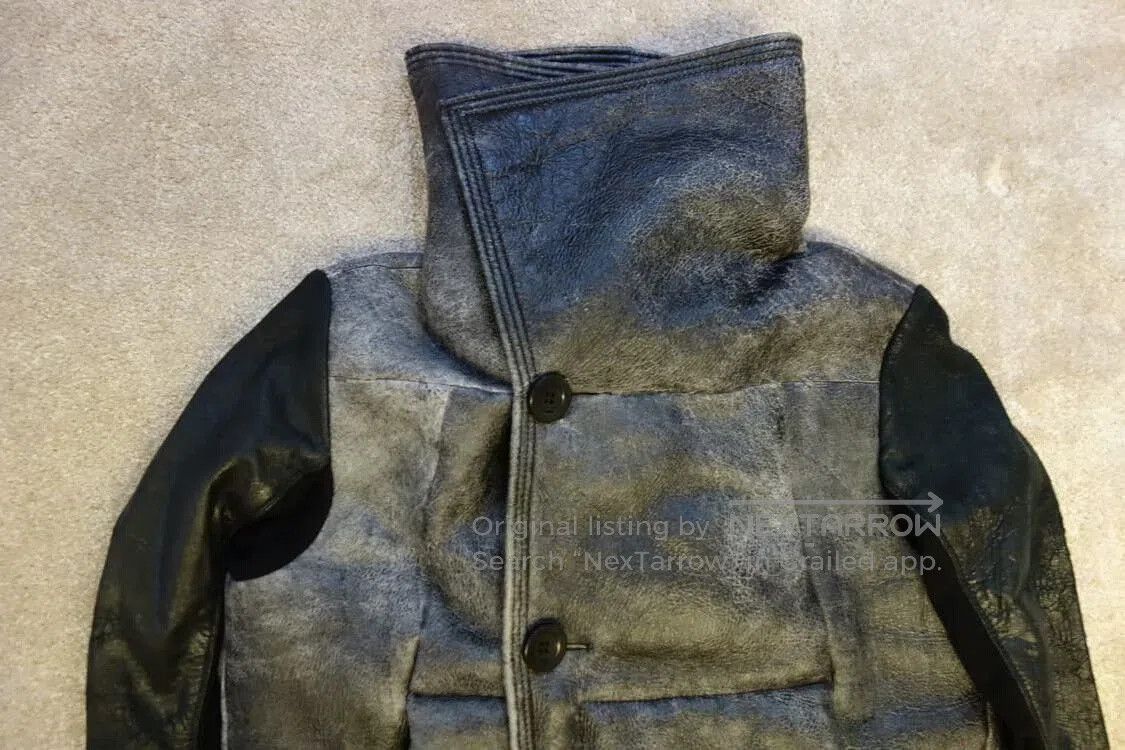 Rick Owens Rick Owens Theseus Wool Leather Jacket. Size US M / EU 48-50 / 2 - 2 Thumbnail