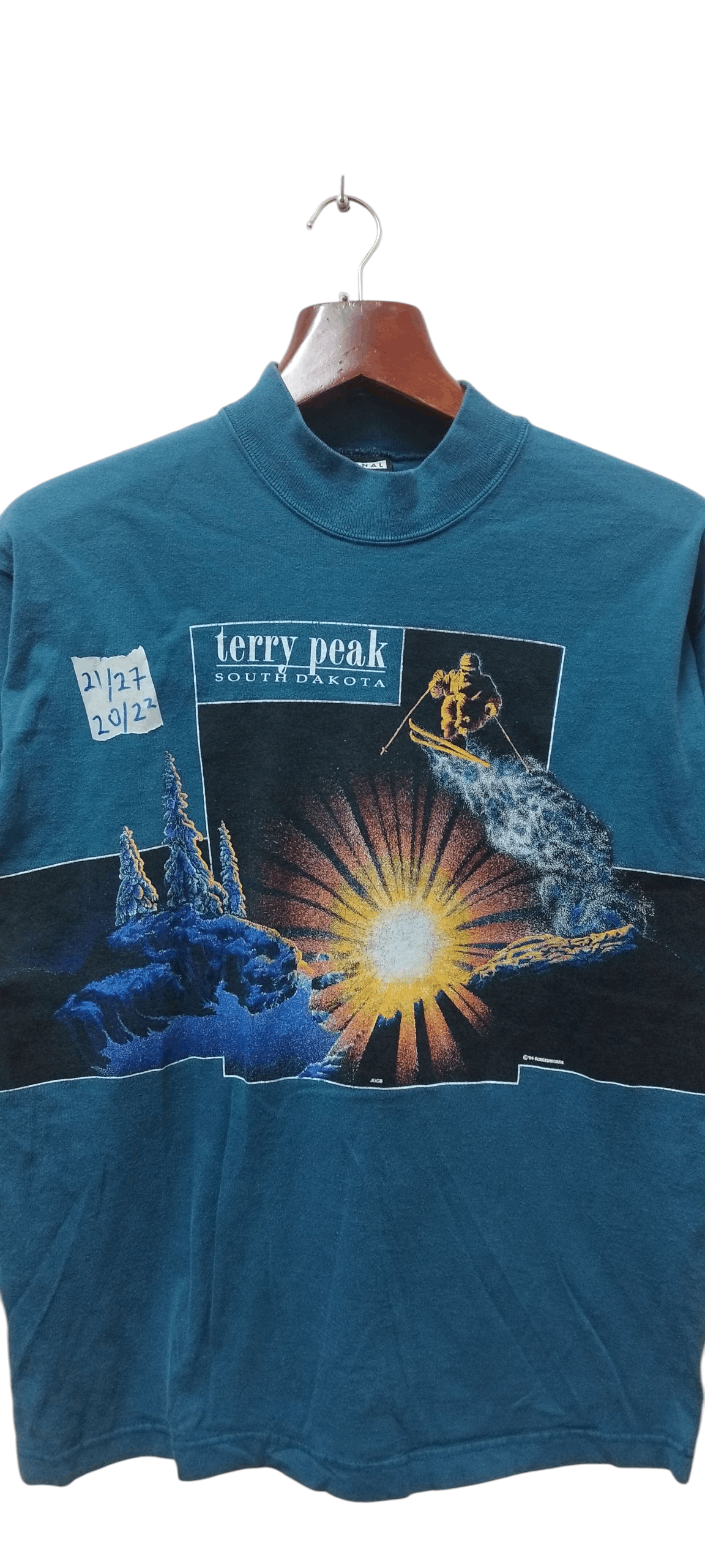 Signal Sport Vtg 90's Hawaii Terry Peak Mirror Print Long sleeve T-shirt Size US L / EU 52-54 / 3 - 4 Thumbnail