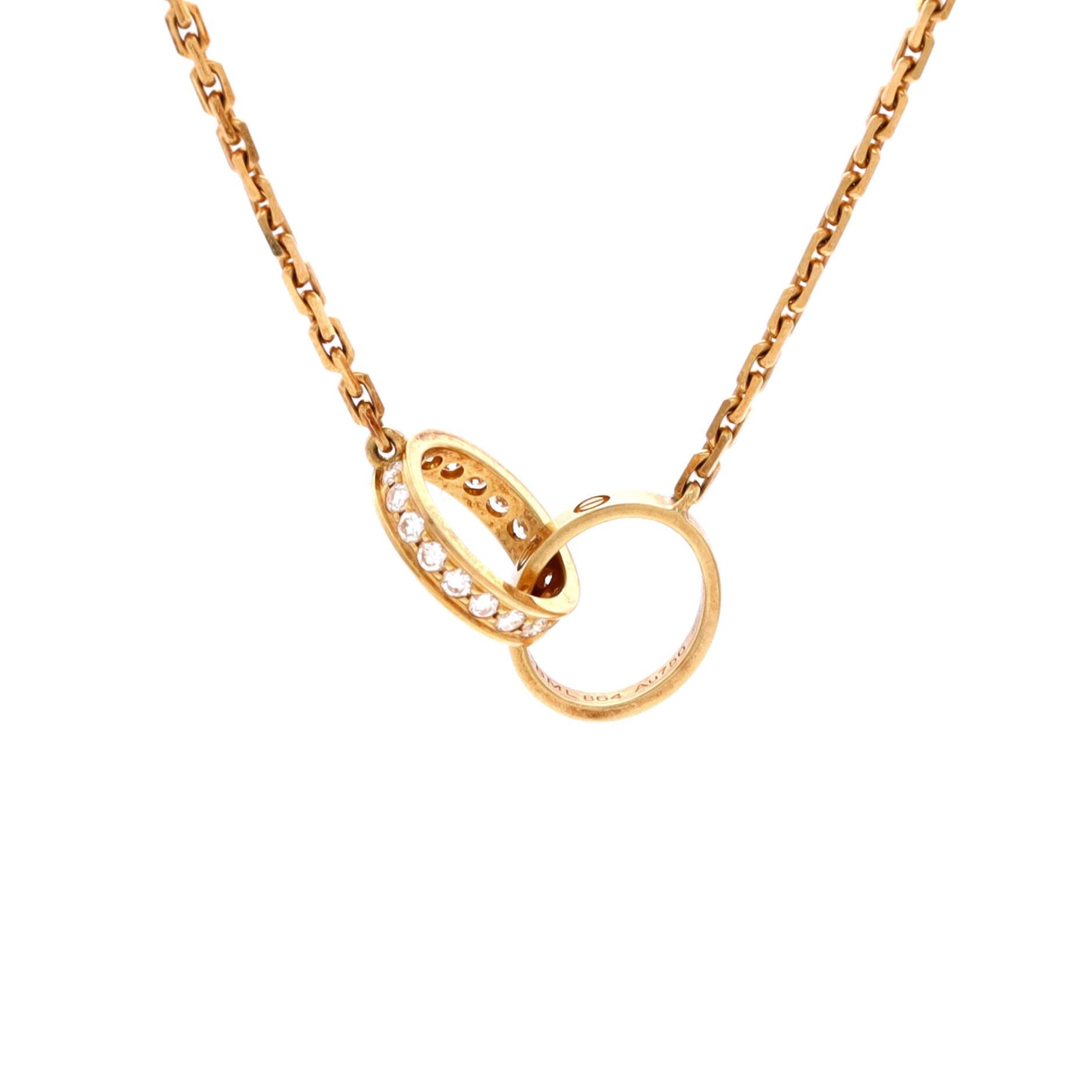 Cartier Love Interlocking Necklace Size ONE SIZE - 1 Thumbnail