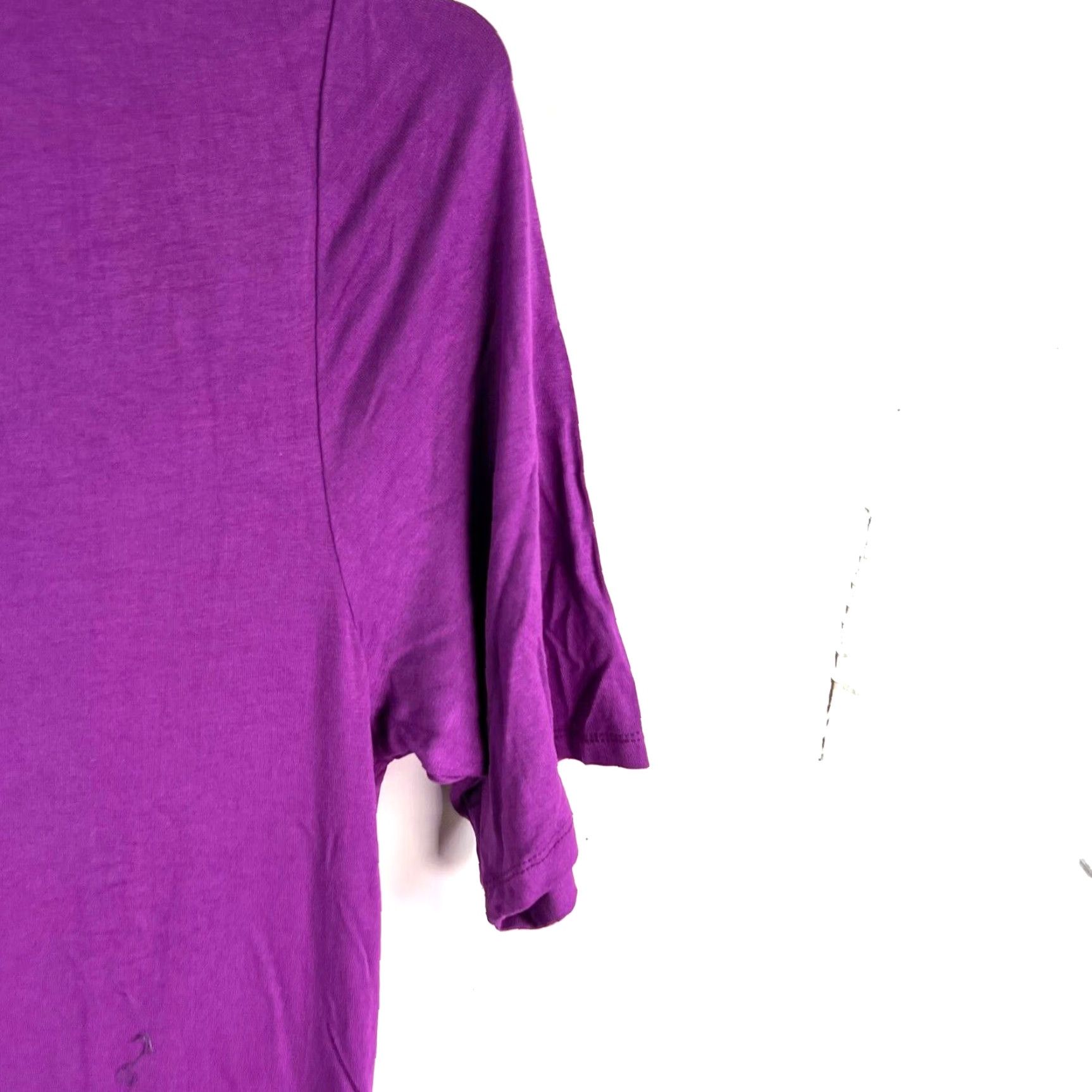 Vintage VINTAGE Agnes & Dora Womens Tunic Top XL Purple Casual Knit 3/4 Sleeve Pockets Blouse Size XL / US 12-14 / IT 48-50 - 2 Thumbnail