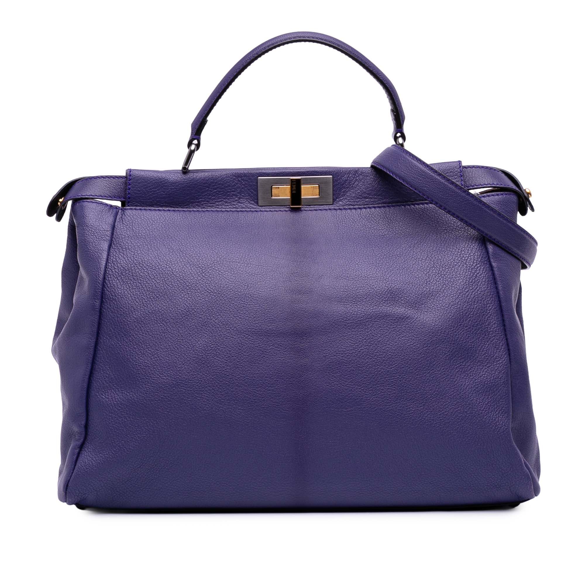 Fendi Fendi Large Calfskin Peekaboo Iconic Satchel Size ONE SIZE - 1 Thumbnail
