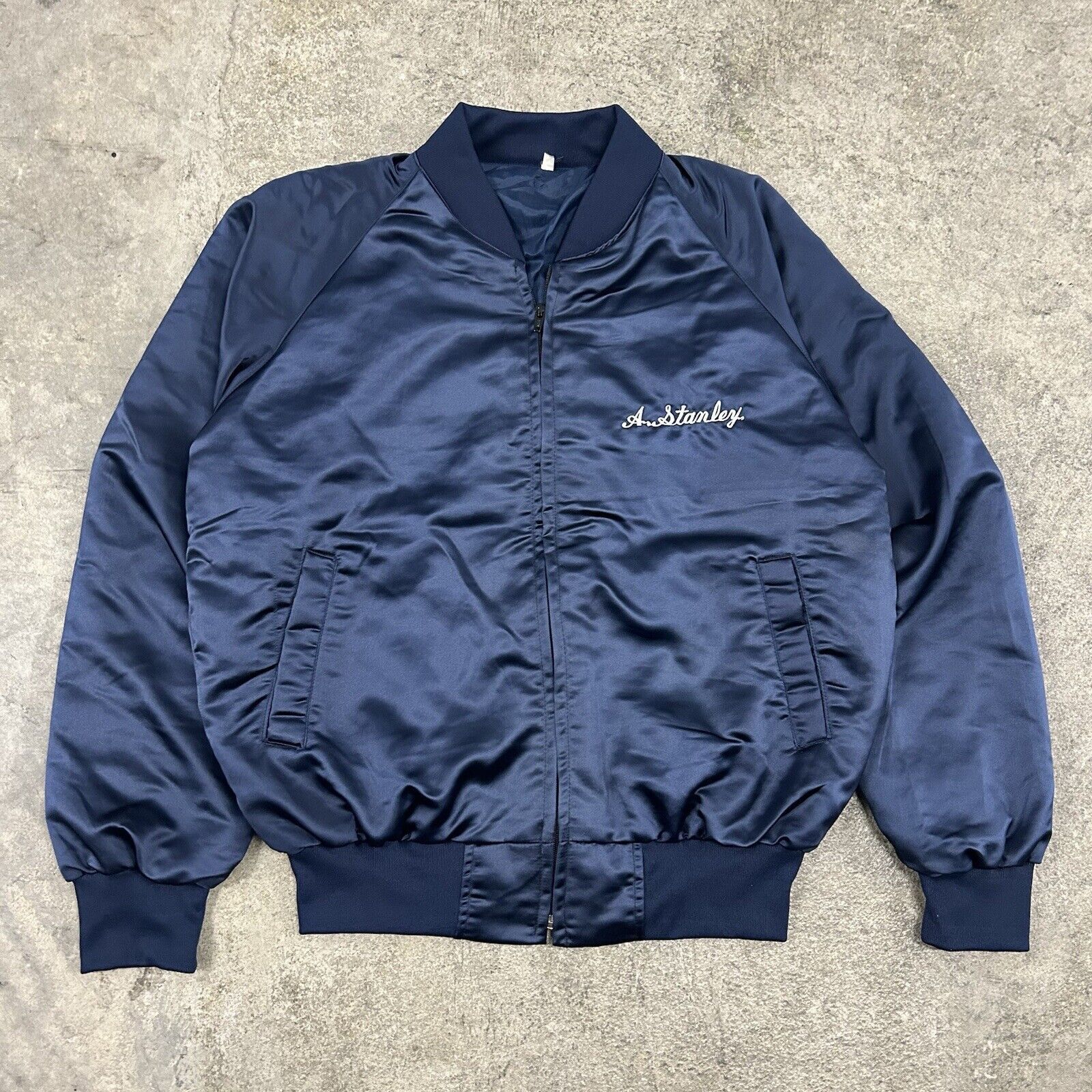 Chalk Line × Vintage Vintage 80s Ghostbusters Movie Crew Blue Satin Bomber Jacket Size US L / EU 52-54 / 3 - 3 Thumbnail