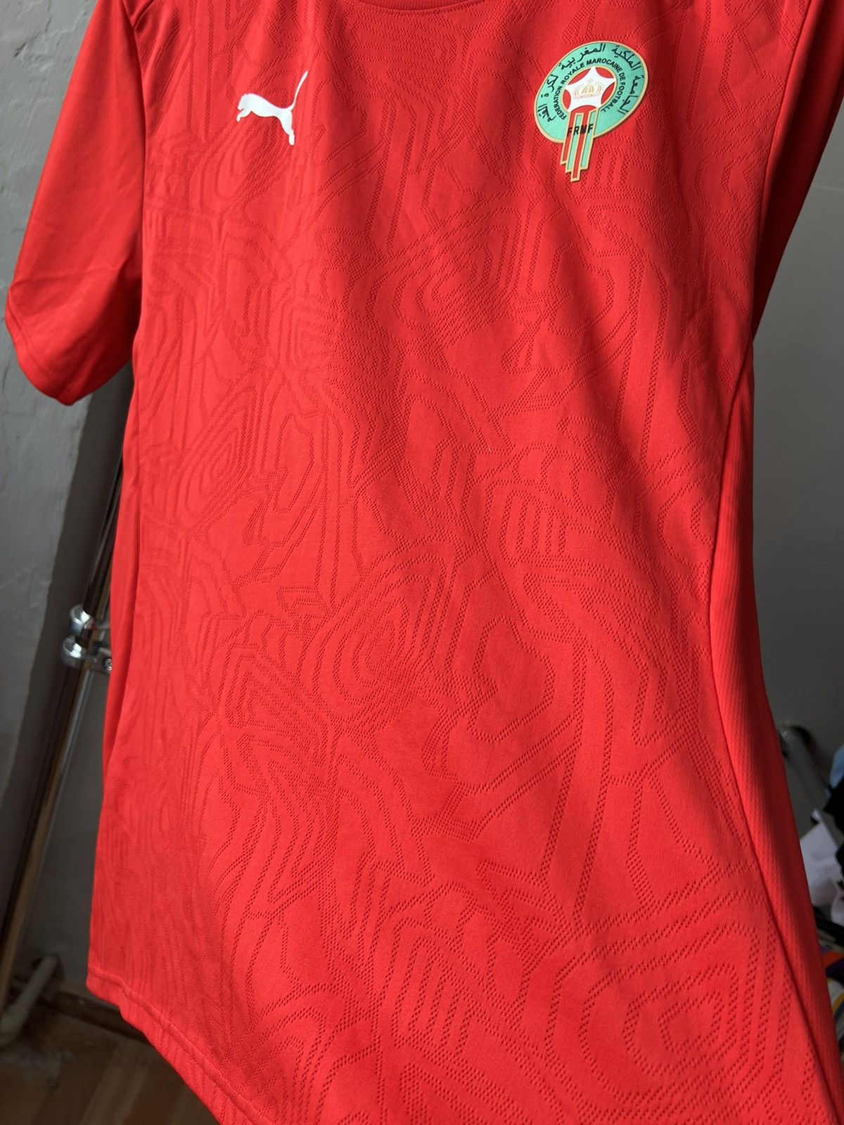 Puma 2025/26 MOROCCO TEAM TRAINING SOCCER JERSEY FOOTBALL SHIRT L Size US L / EU 52-54 / 3 - 10 Thumbnail