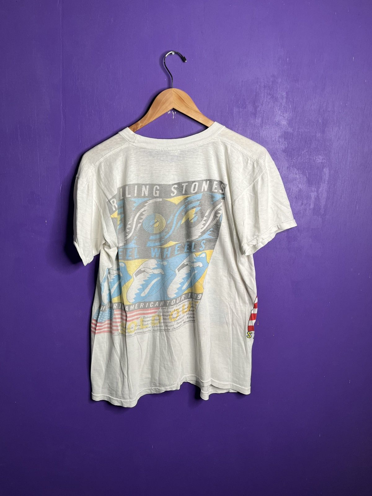 Band Tees × Vintage Vintage 1989 Rolling Stones North American tour tee Size US L / EU 52-54 / 3 - 2 Thumbnail