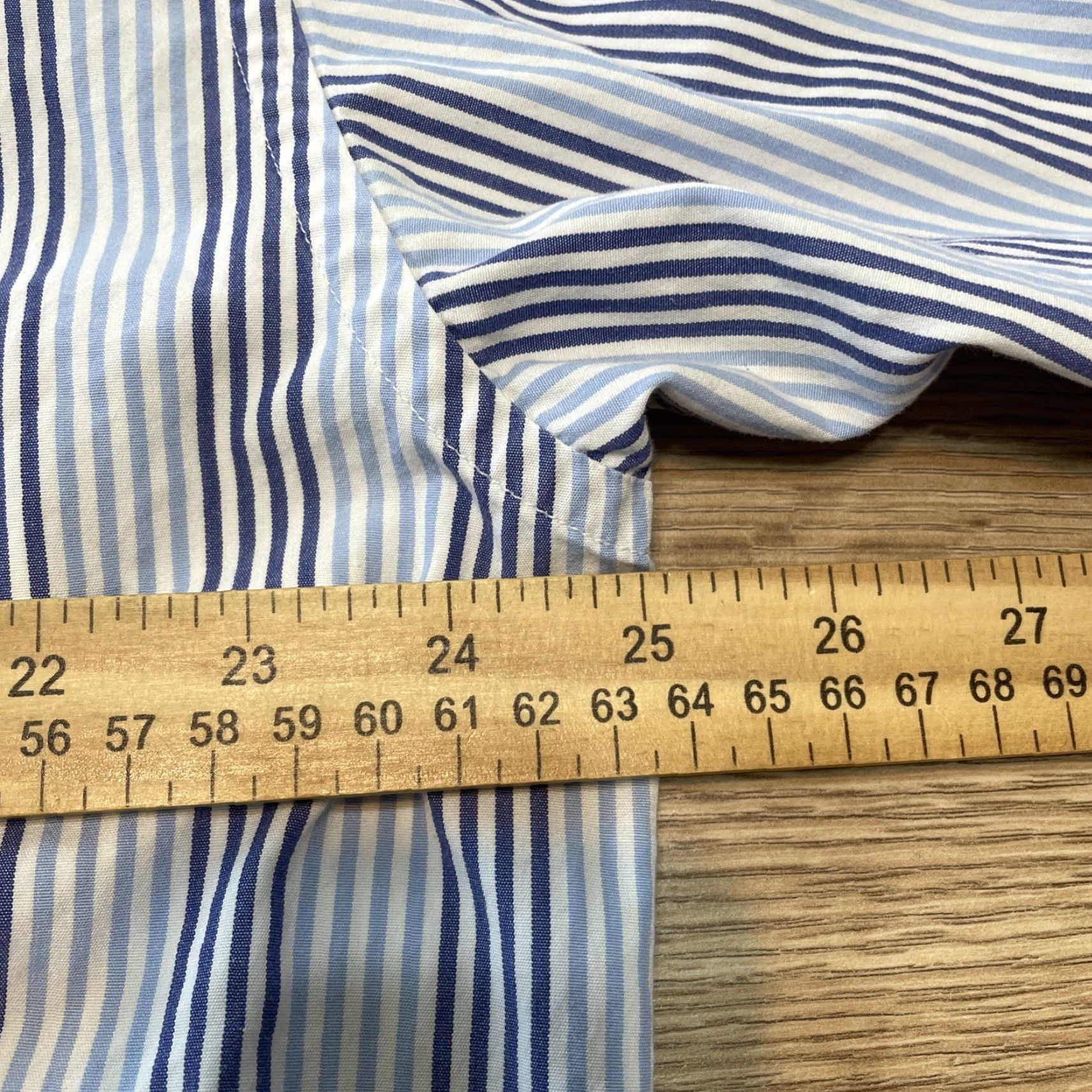 Tommy Hilfiger Tommy Hilfiger Men's XL Button-Up Shirt Blue Striped 80's Vintage Cotton Casual Formal Size US XL / EU 56 / 4 - 6 Thumbnail
