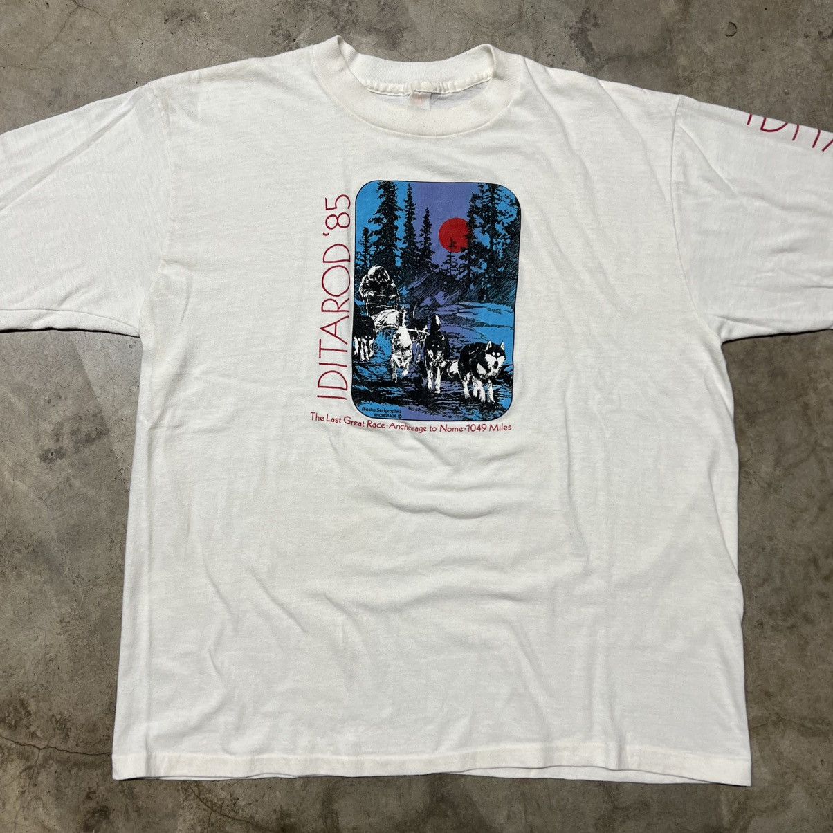 Vintage Vintage 1985 Iditarod “The Last Great Race” 🇺🇸 L/S T-Shirt Size US L / EU 52-54 / 3 - 3 Thumbnail