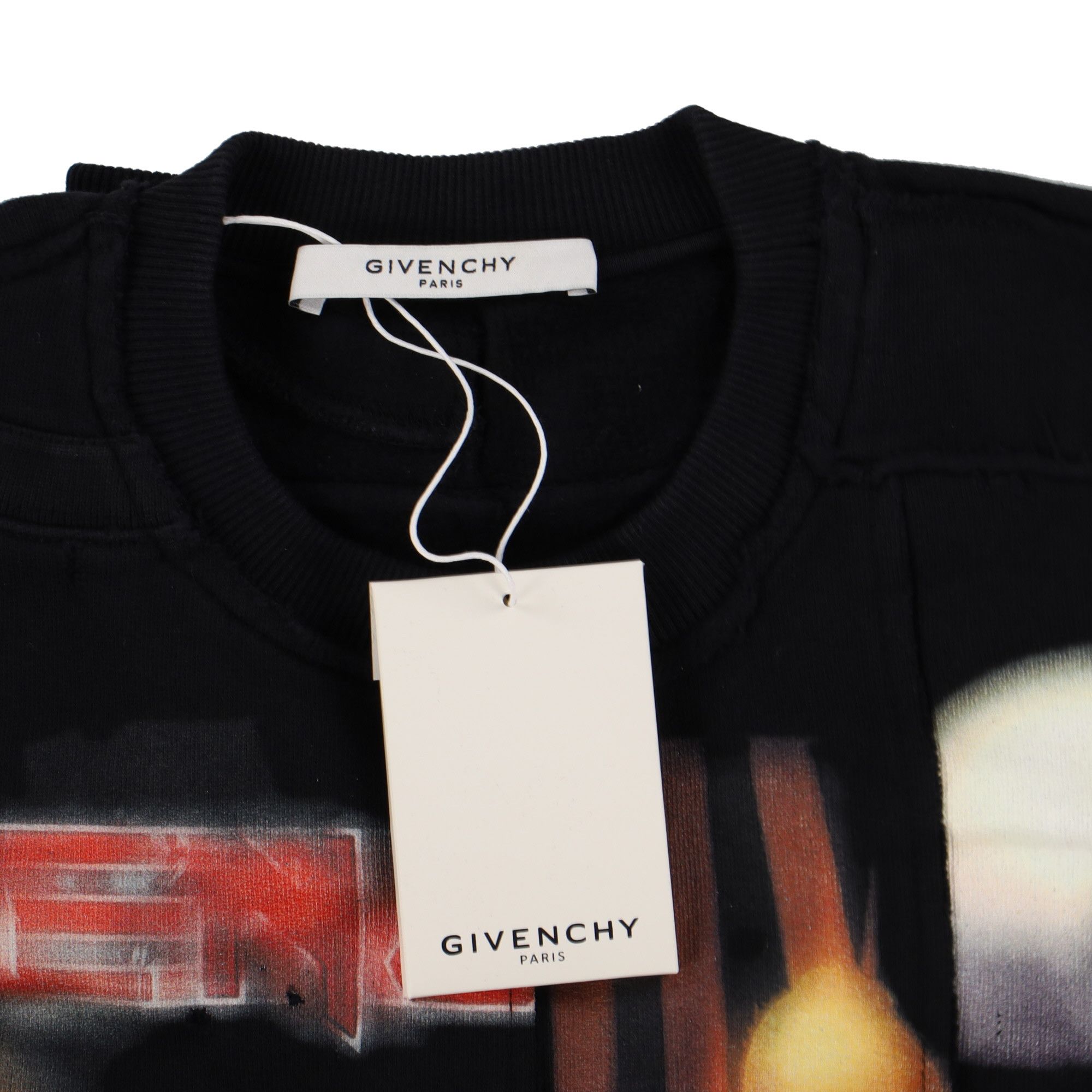 Givenchy Black Heavy Metal Distressed Sweatshirt Size US M / EU 48-50 / 2 - 7 Thumbnail