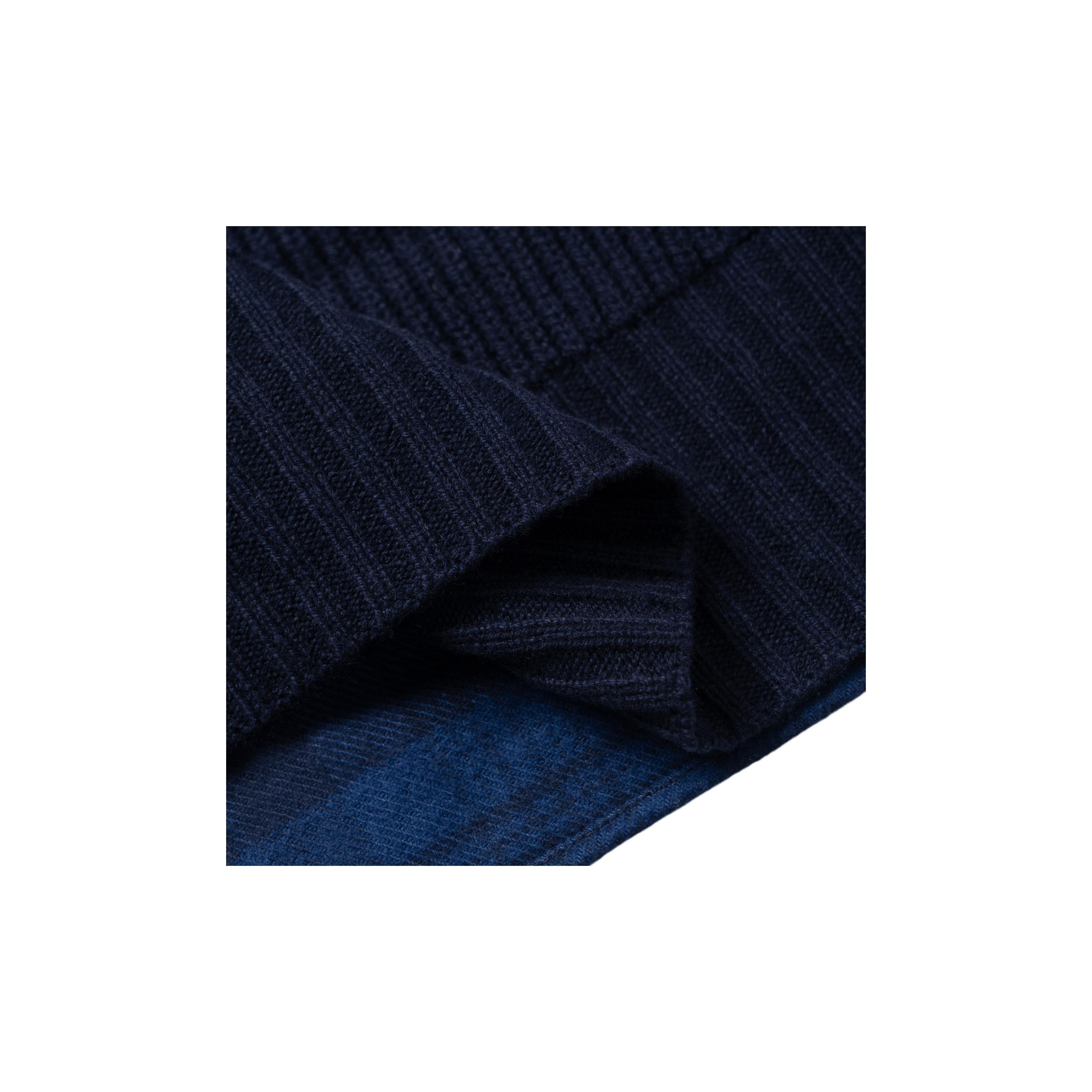 Balenciaga o1mt1gz0125 Hybrid V-Neck Shirt in Navy Blue Size US S / EU 44-46 / 1 - 6 Thumbnail
