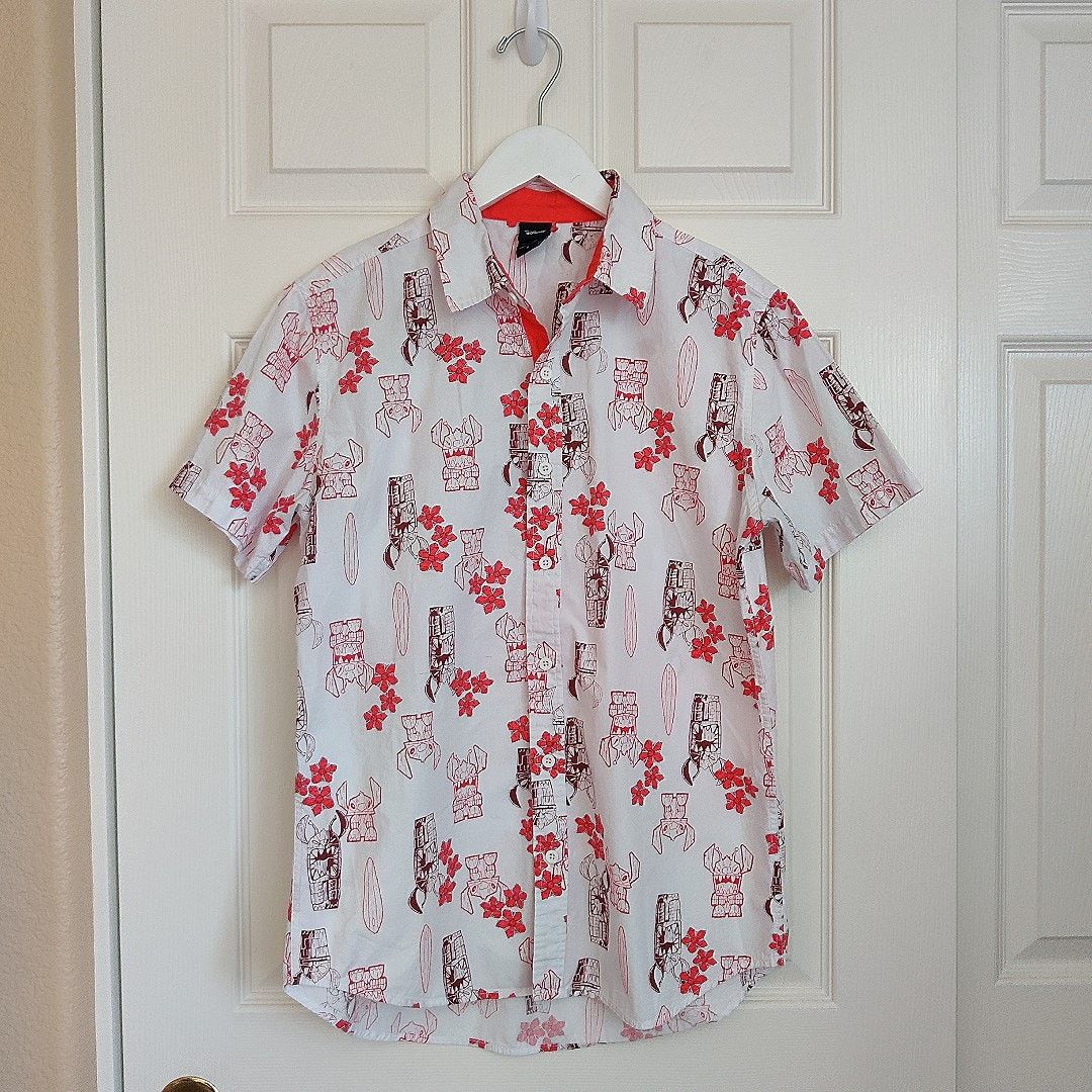 Disney Disney Lilo & Stitch Tiki Woven Button-Up Shirt sz S Size US S / EU 44-46 / 1 - 1 Thumbnail