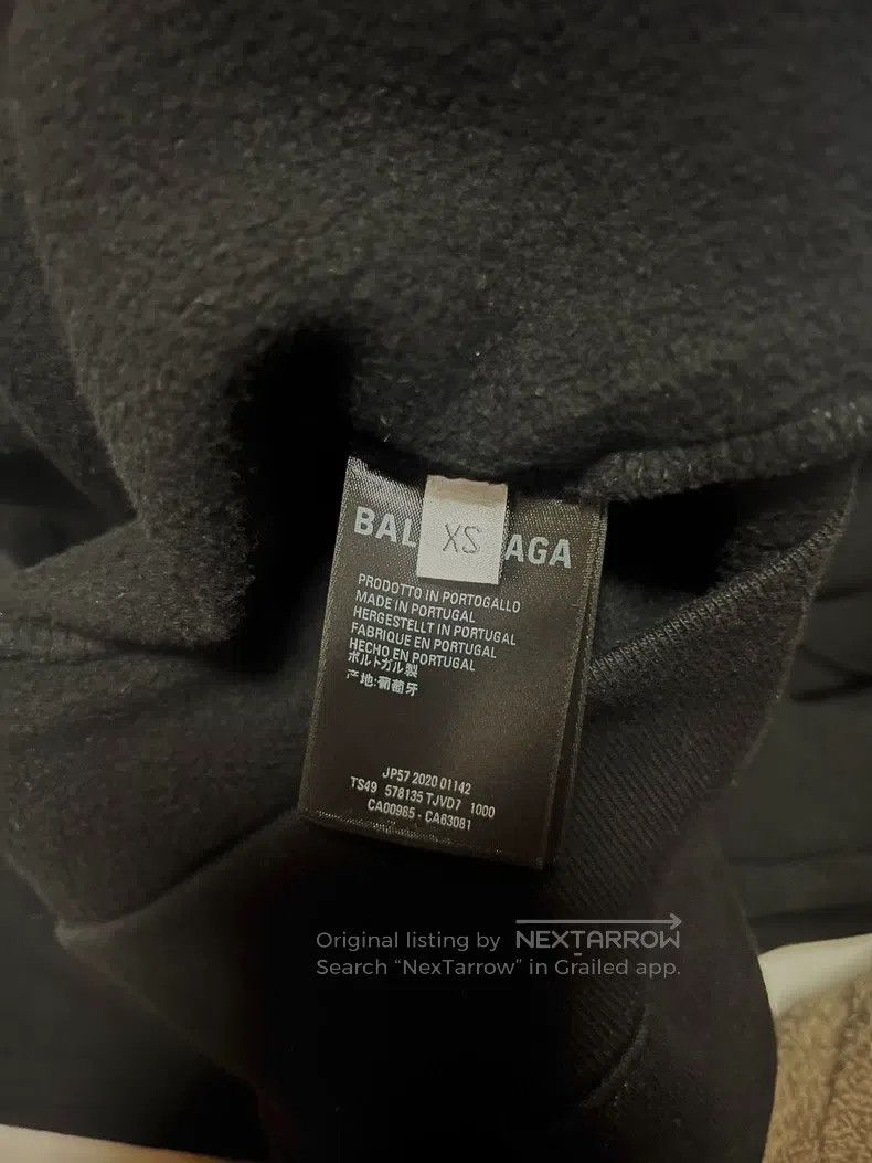 Balenciaga Balenciaga Black logo logo sweatshirt Size US XS / EU 42 / 0 - 3 Thumbnail
