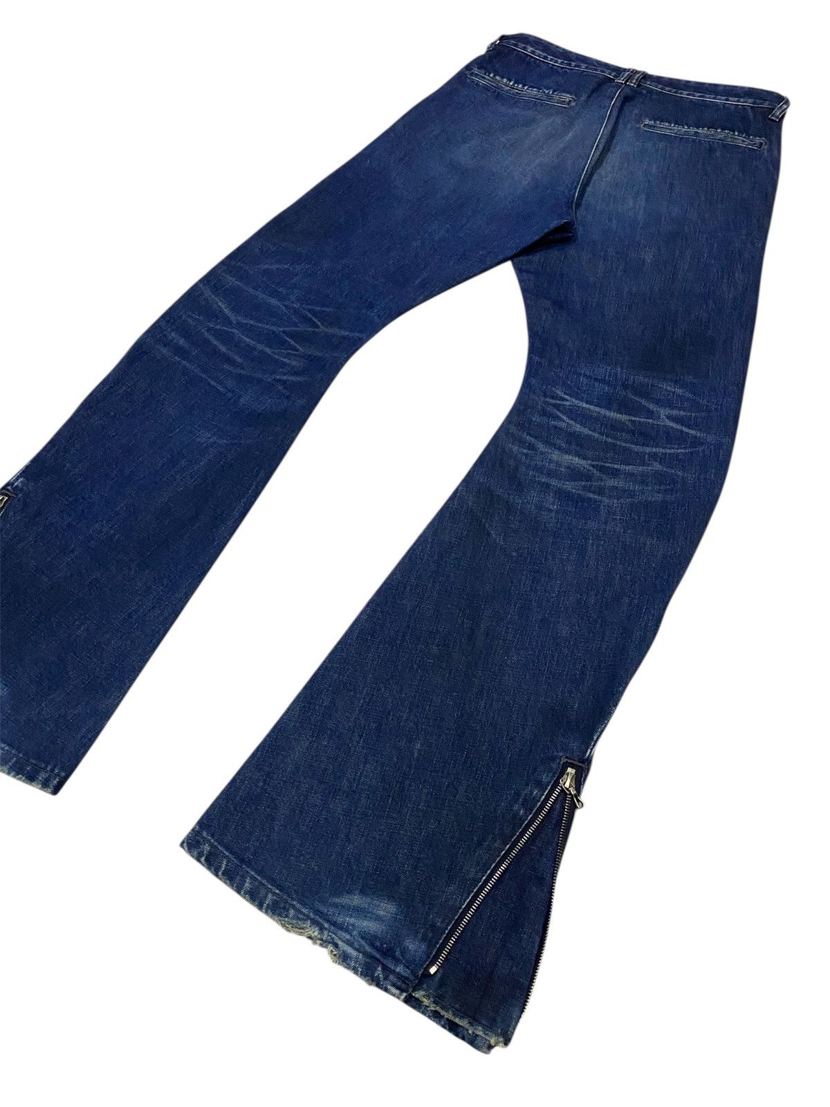 junhashimoto 💃Junhashimoto Curved Leg Flare Denim Jeans Size US 30 / EU 46 - 22 Thumbnail