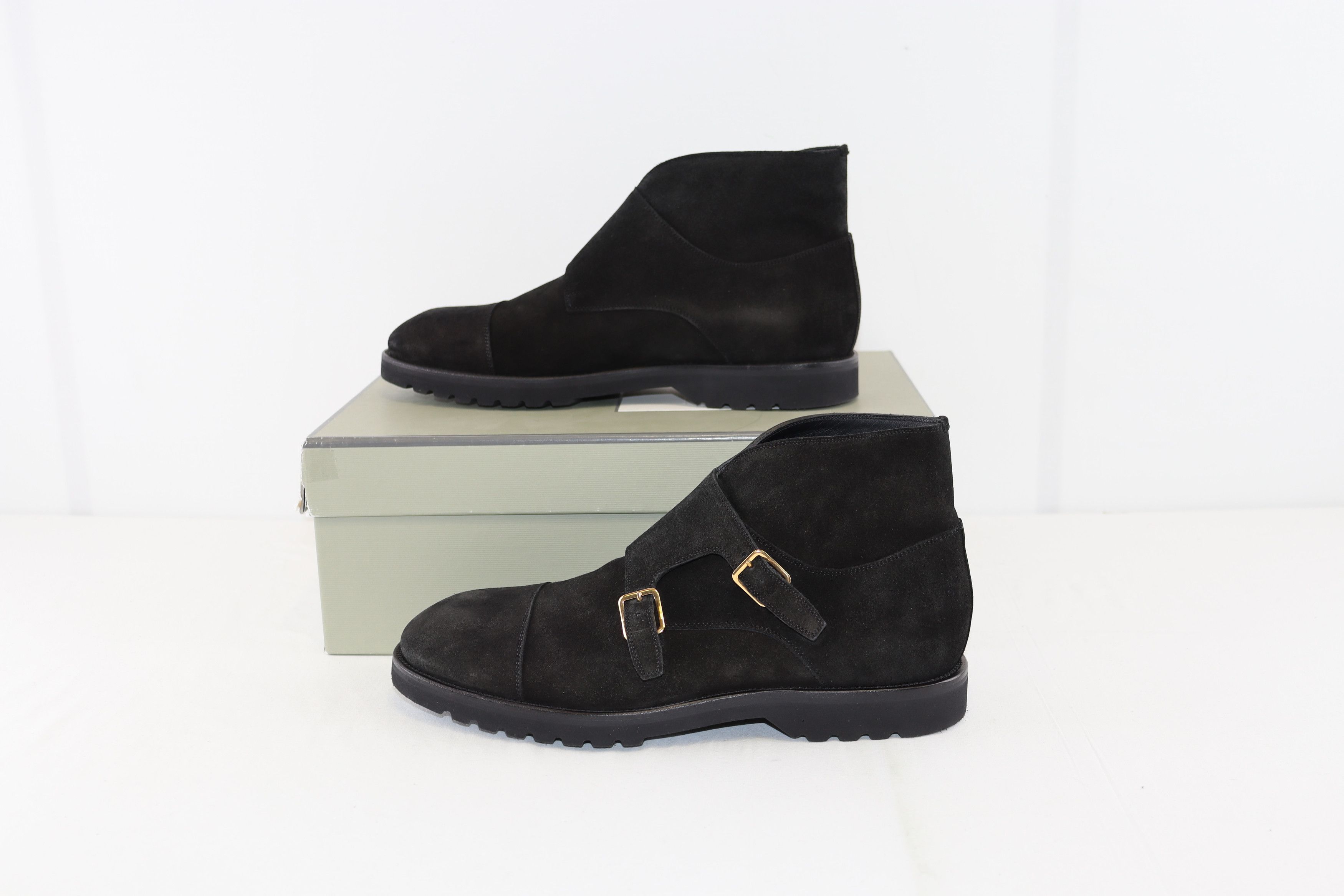 Tom Ford o1rshd1 Informal Monk Strap Boots in Black Size US 12 / EU 45 - 13 Thumbnail
